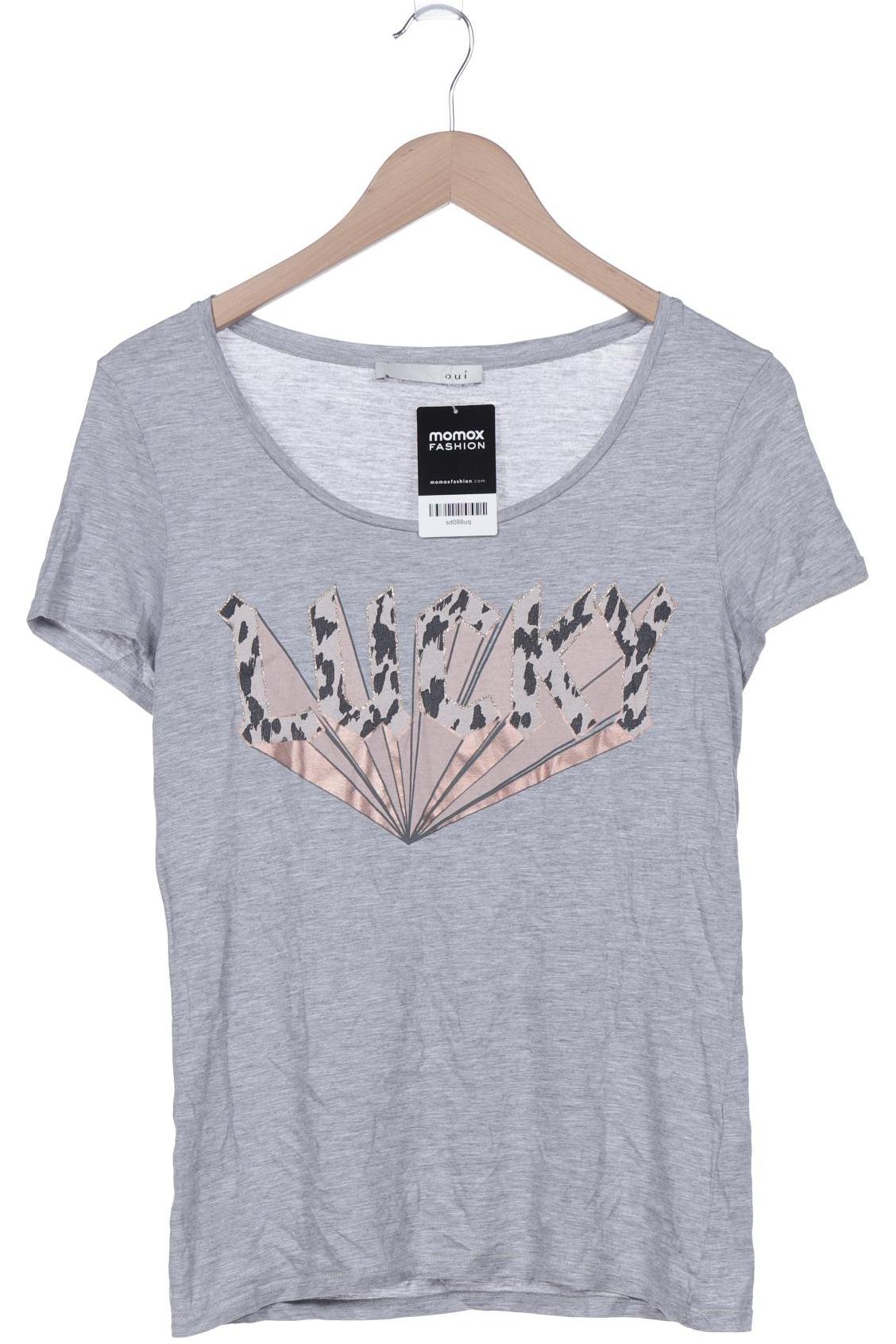 

Oui Damen T-Shirt, grau, Gr. 38