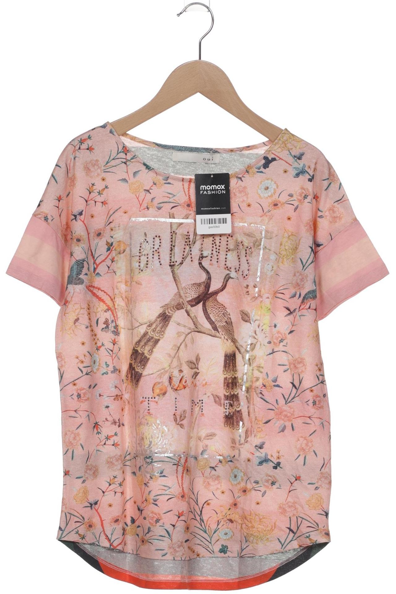 

Oui Damen T-Shirt, pink, Gr. 34