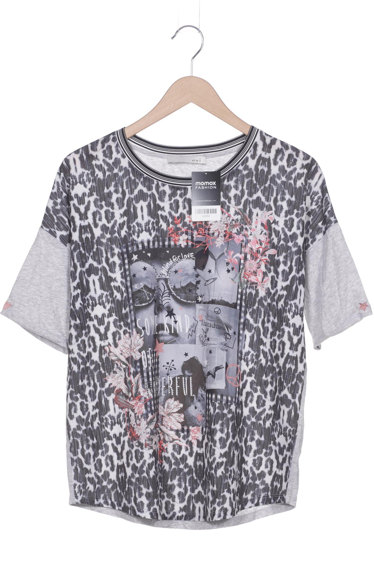

Oui Damen T-Shirt, grau, Gr. 40