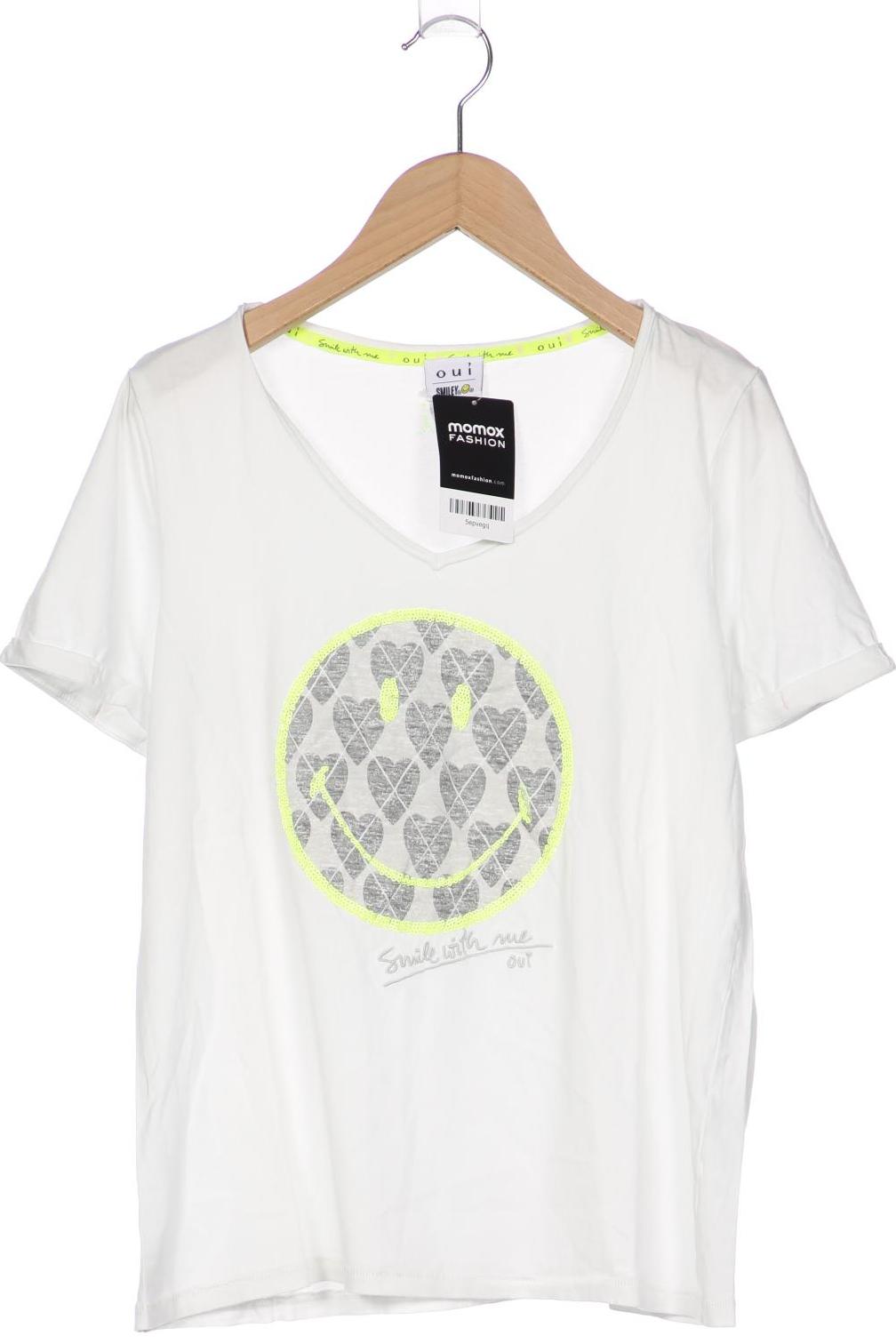 

Oui Damen T-Shirt, weiß, Gr. 34