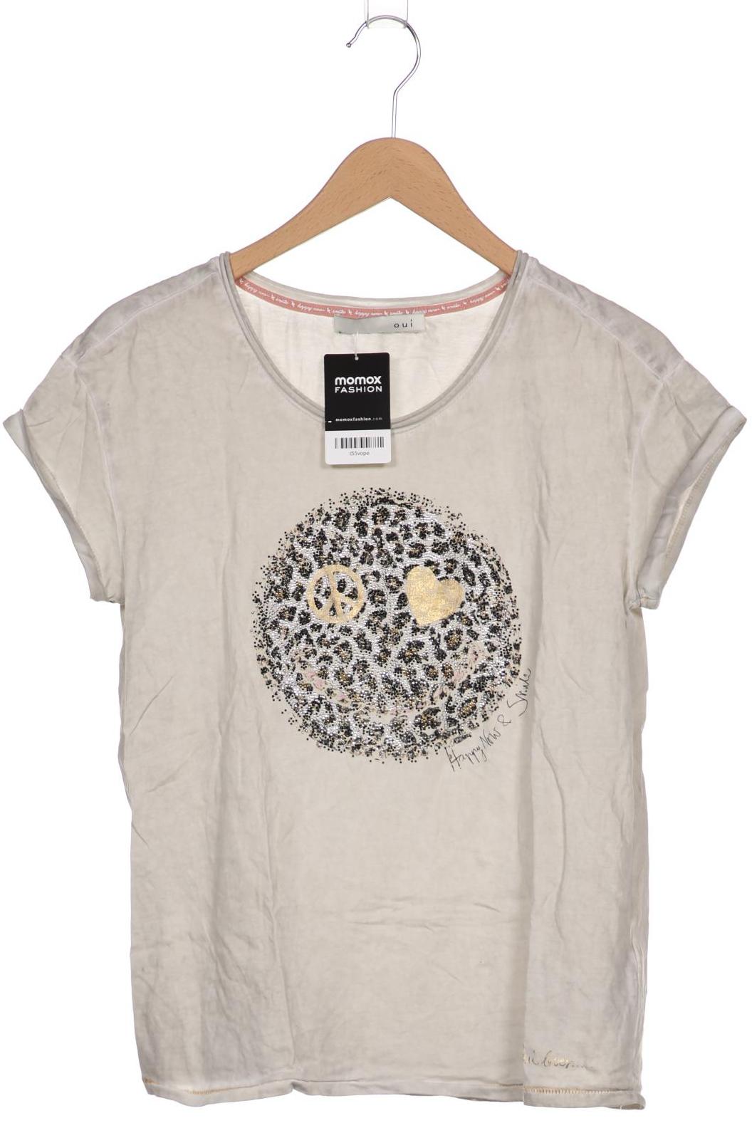 

Oui Damen T-Shirt, cremeweiß