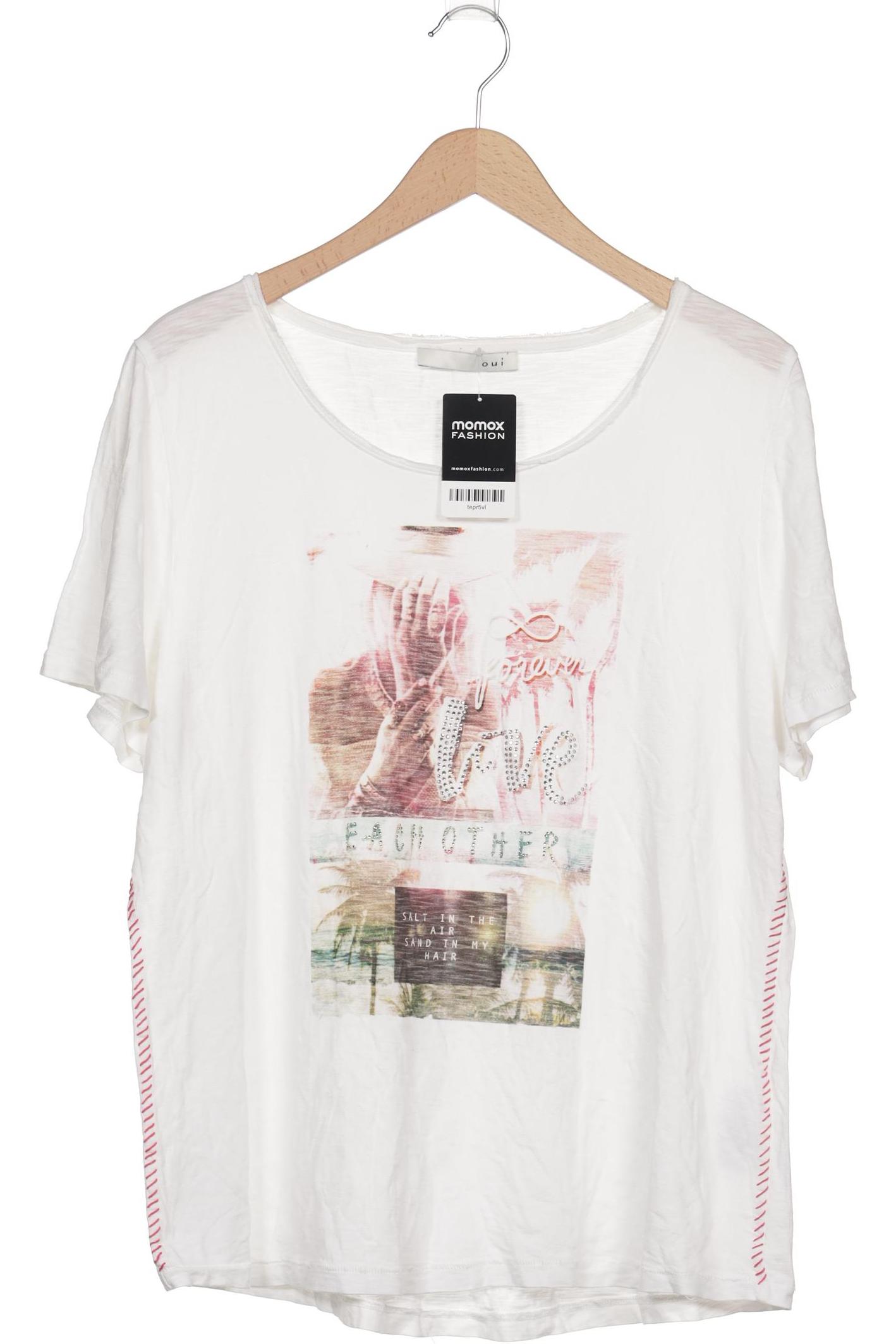

Oui Damen T-Shirt, weiß, Gr. 46
