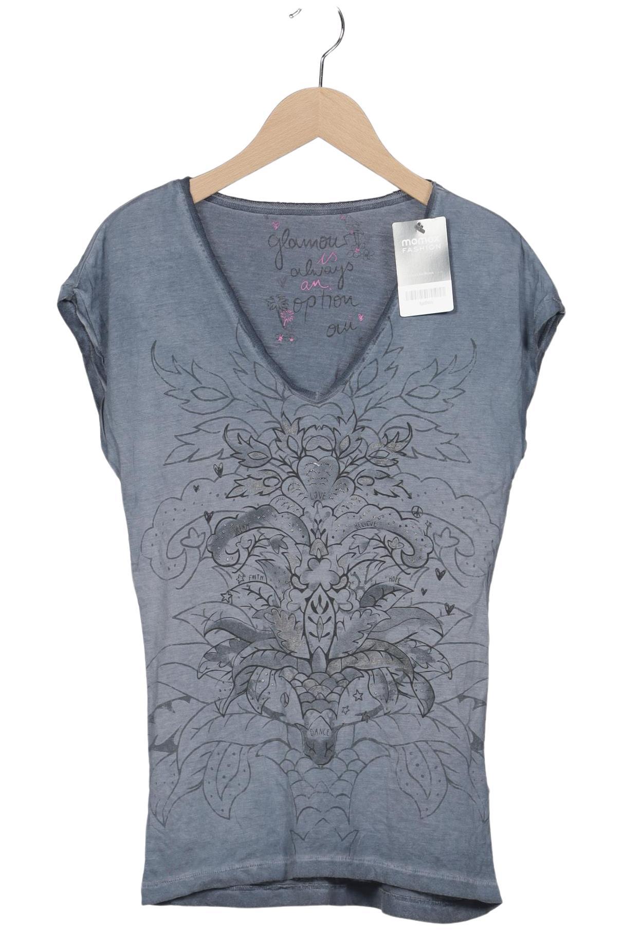 

Oui Damen T-Shirt, blau, Gr. 36