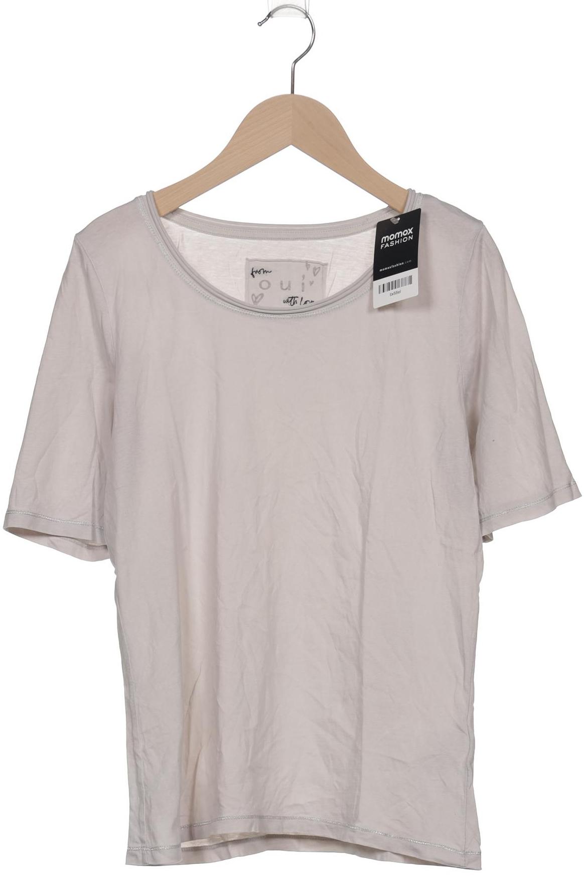 

Oui Damen T-Shirt, beige, Gr. 34
