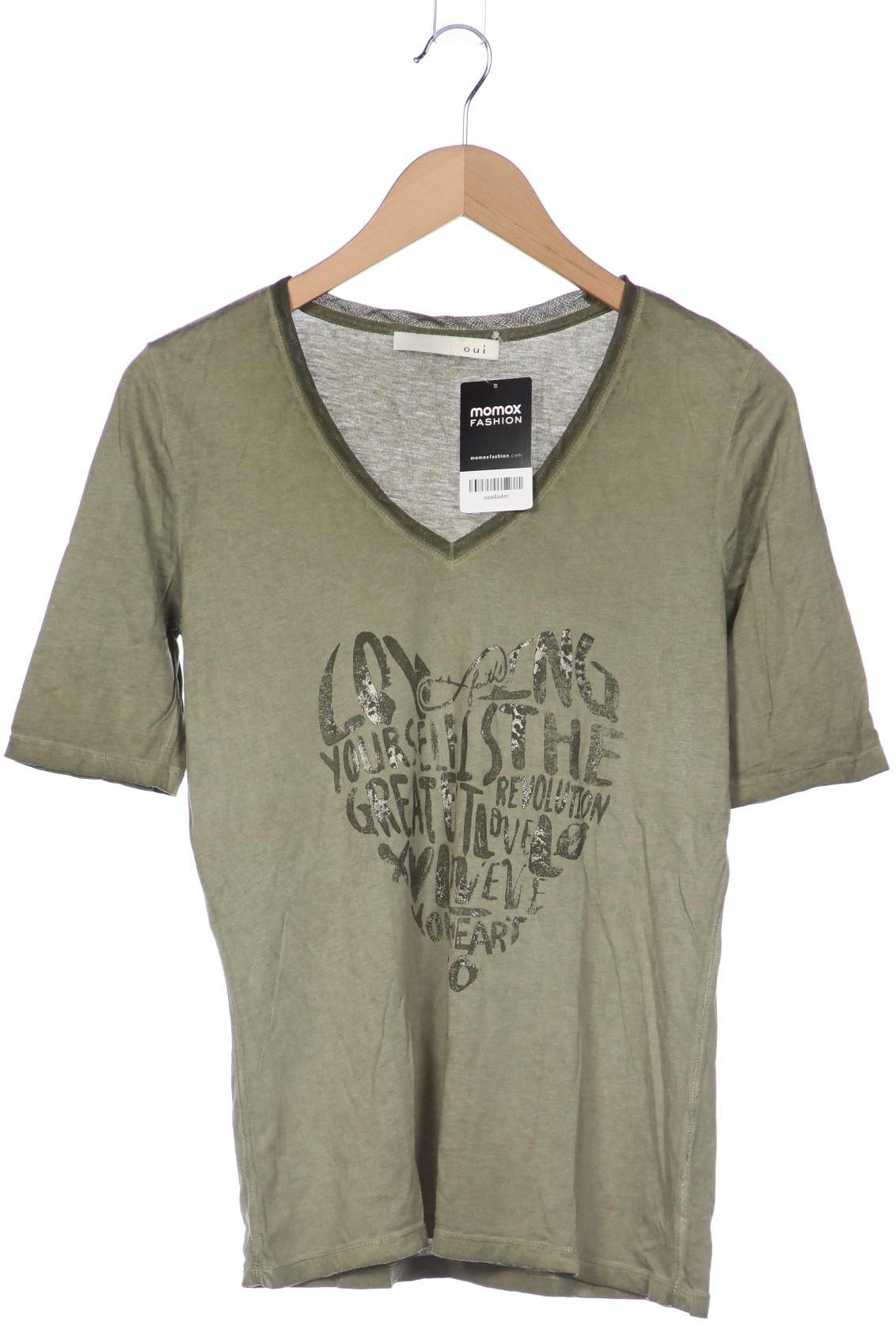 

Oui Damen T-Shirt, grün, Gr. 36