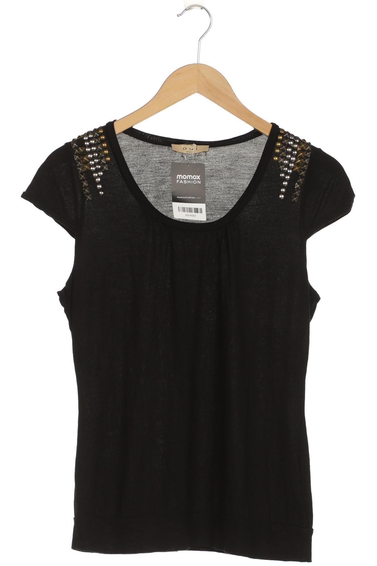 

Oui Damen T-Shirt, schwarz, Gr. 40