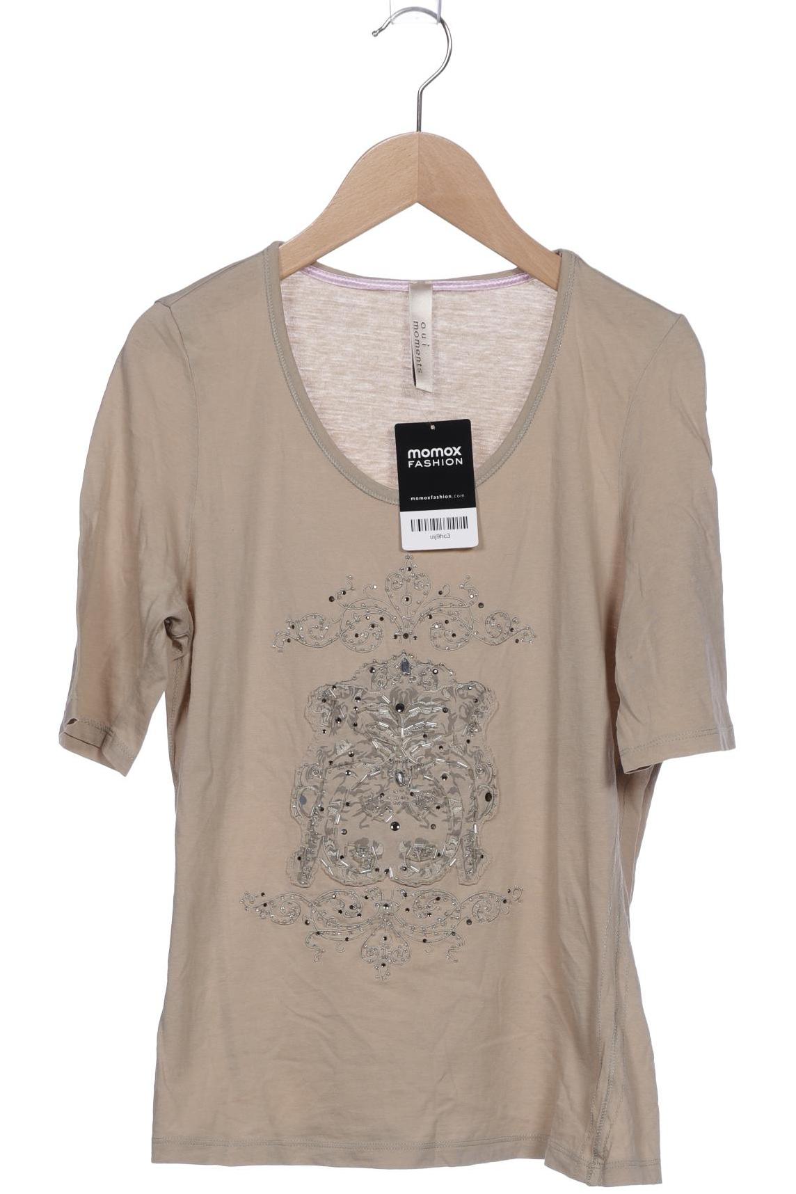 

Oui Damen T-Shirt, beige, Gr. 38