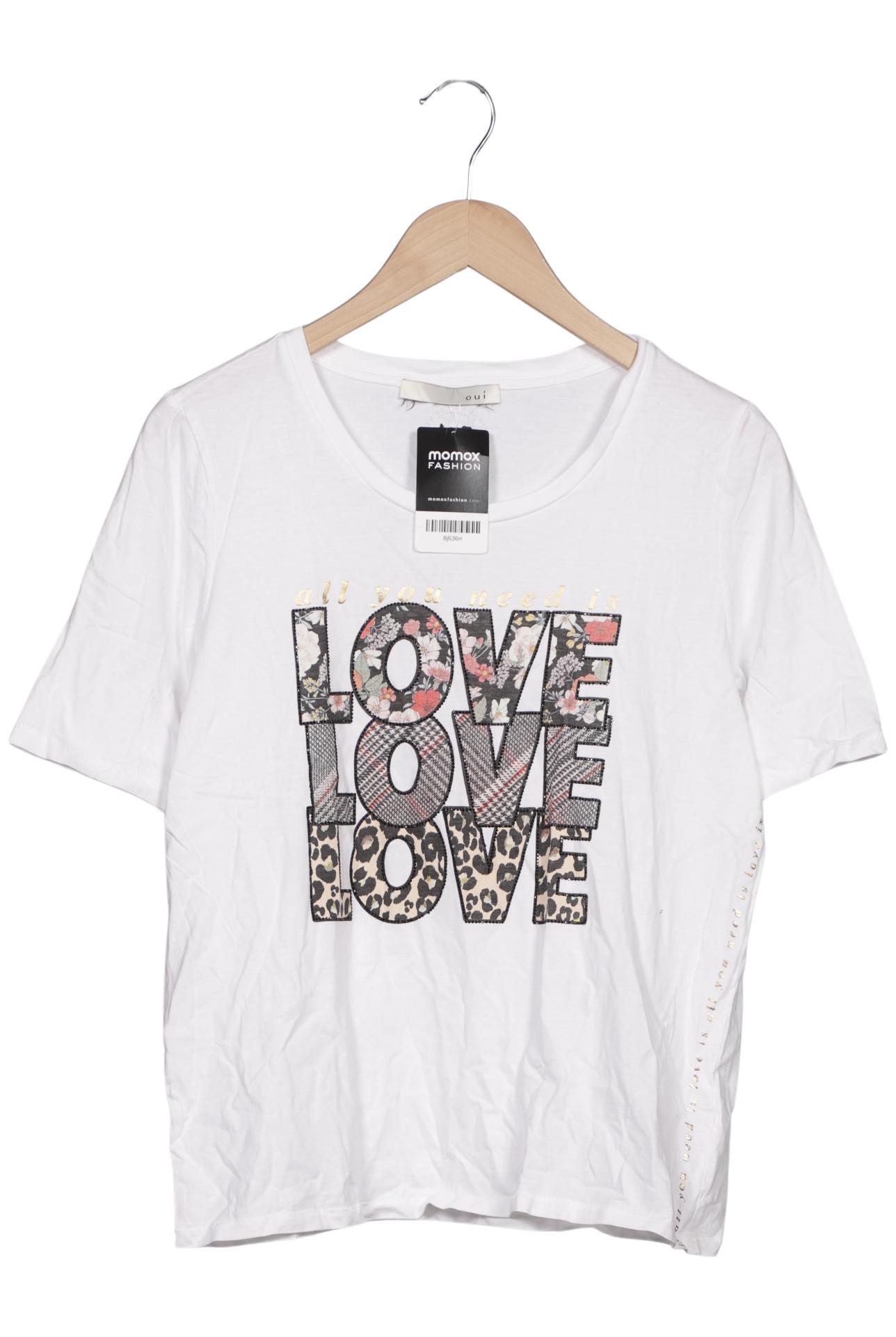 

Oui Damen T-Shirt, mehrfarbig, Gr. 40