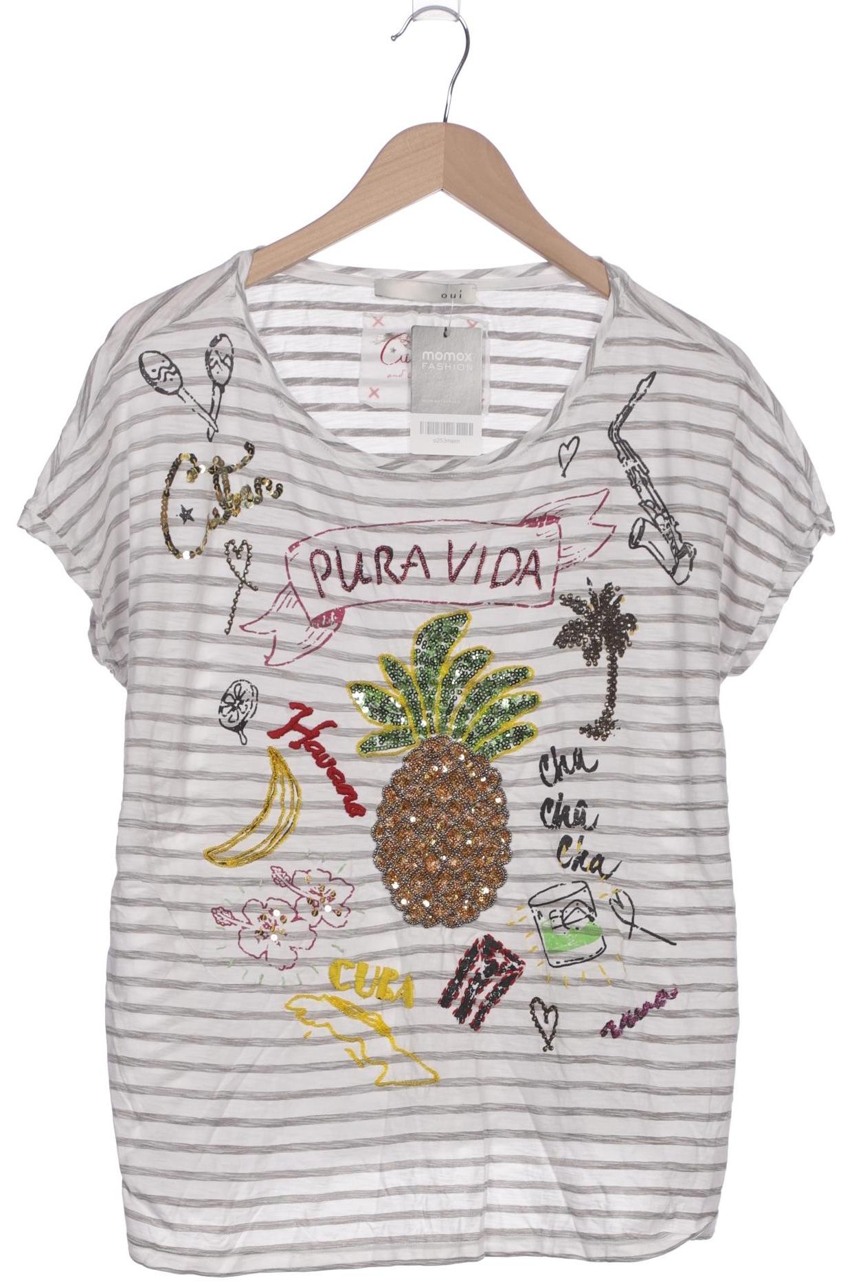 

Oui Damen T-Shirt, grau, Gr. 42