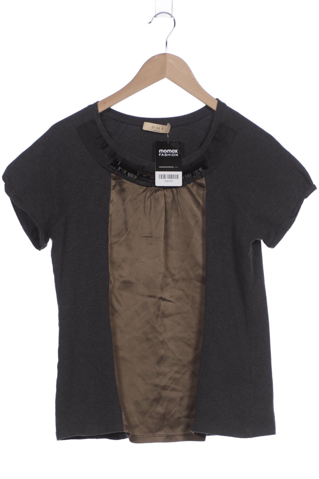

Oui Damen T-Shirt, grau, Gr. 40