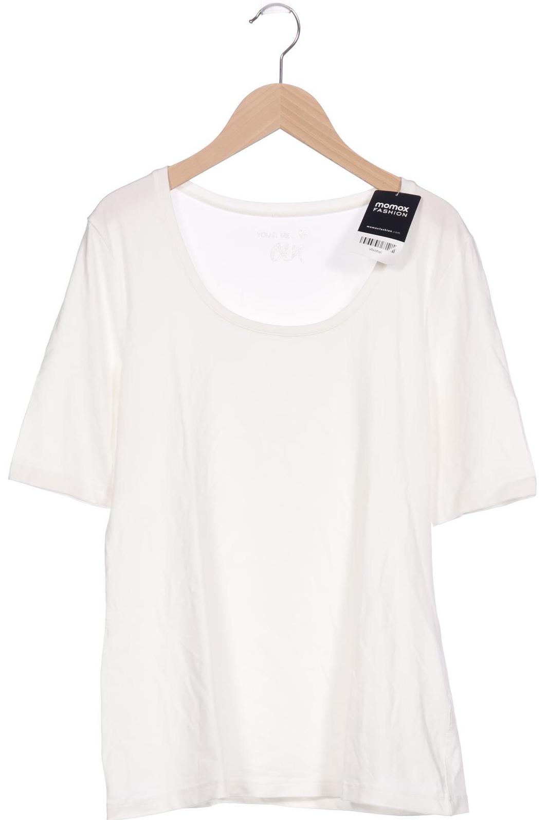 

Oui Damen T-Shirt, cremeweiß, Gr. 42