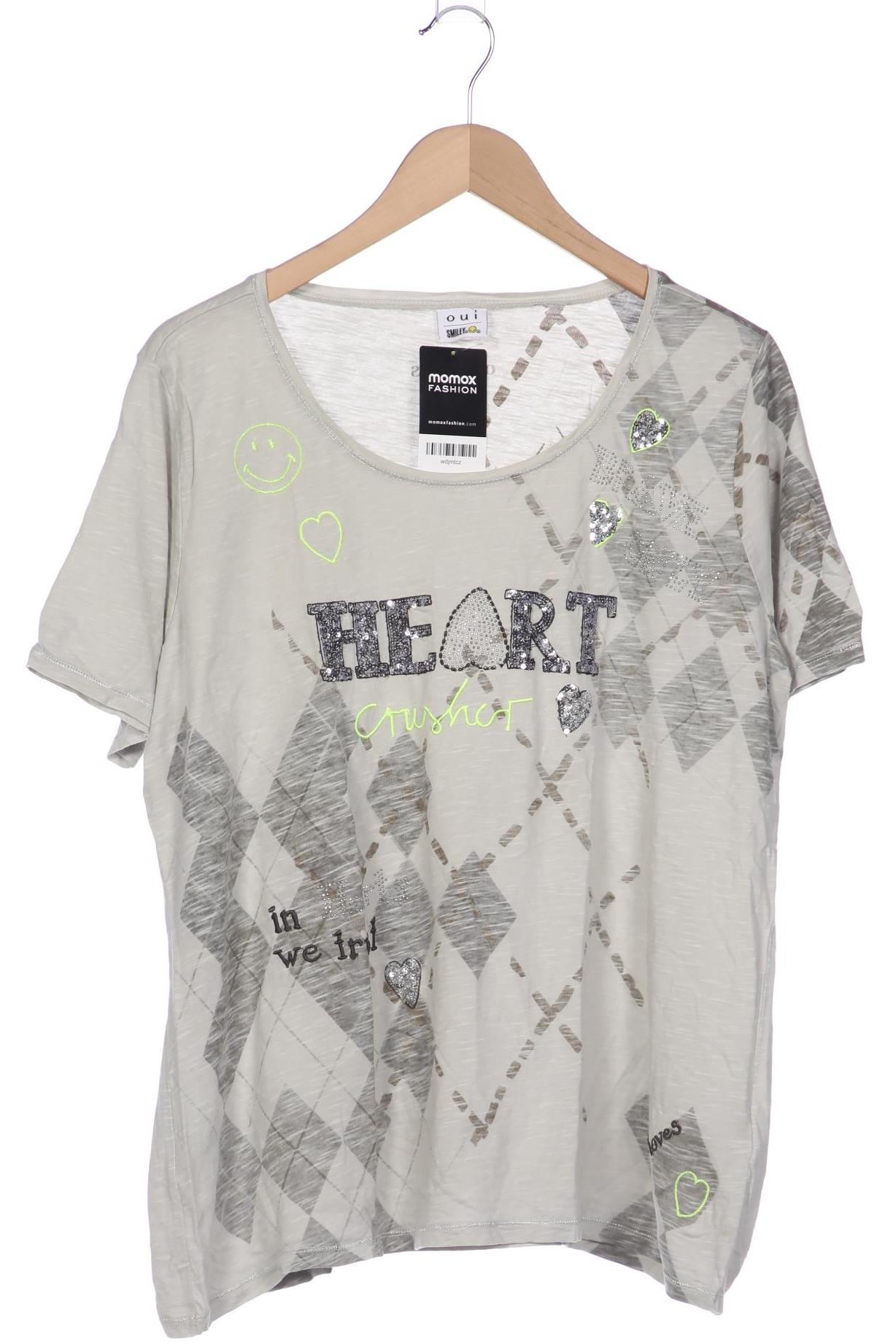 

Oui Damen T-Shirt, grau, Gr. 46