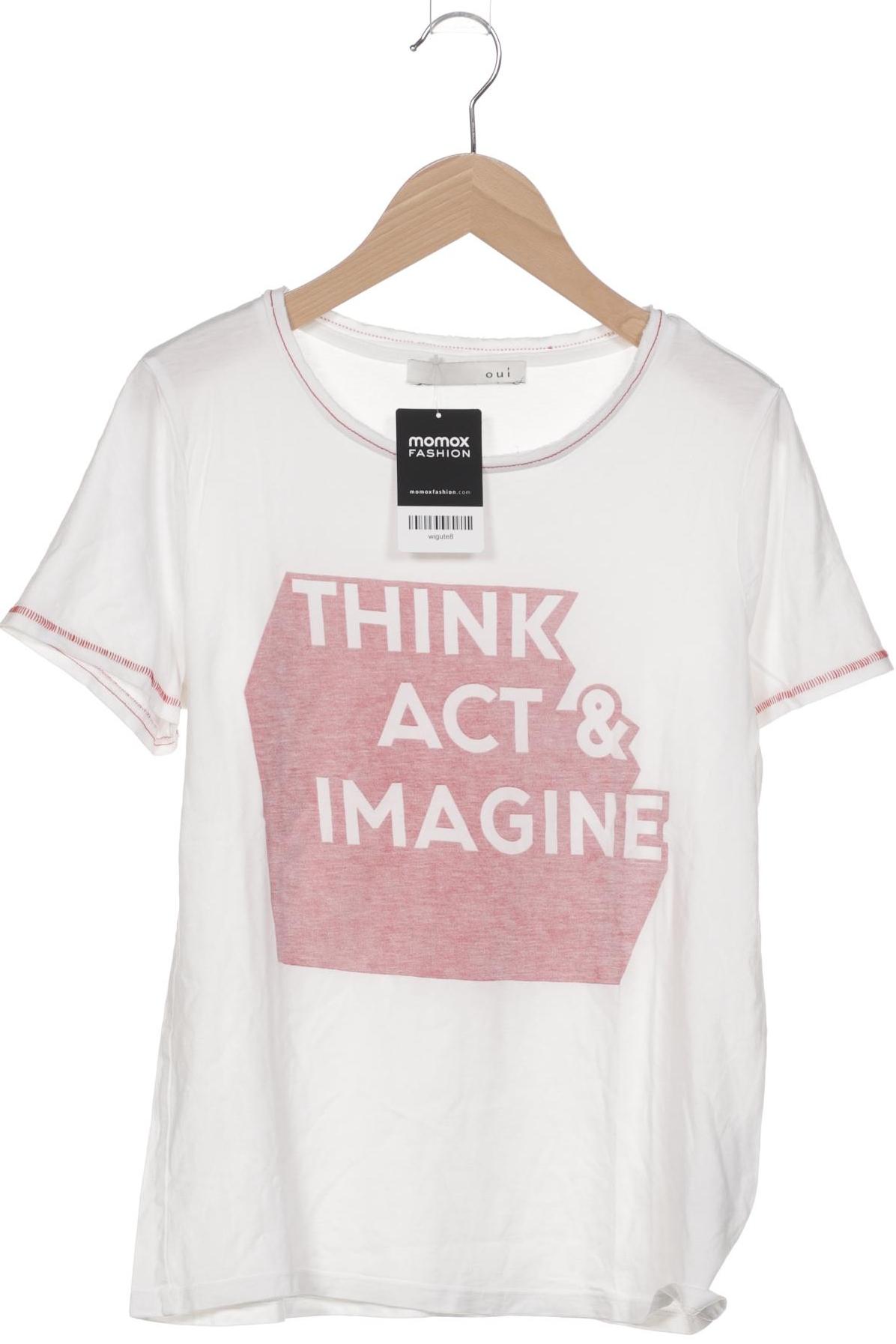 

Oui Damen T-Shirt, weiß, Gr. 36