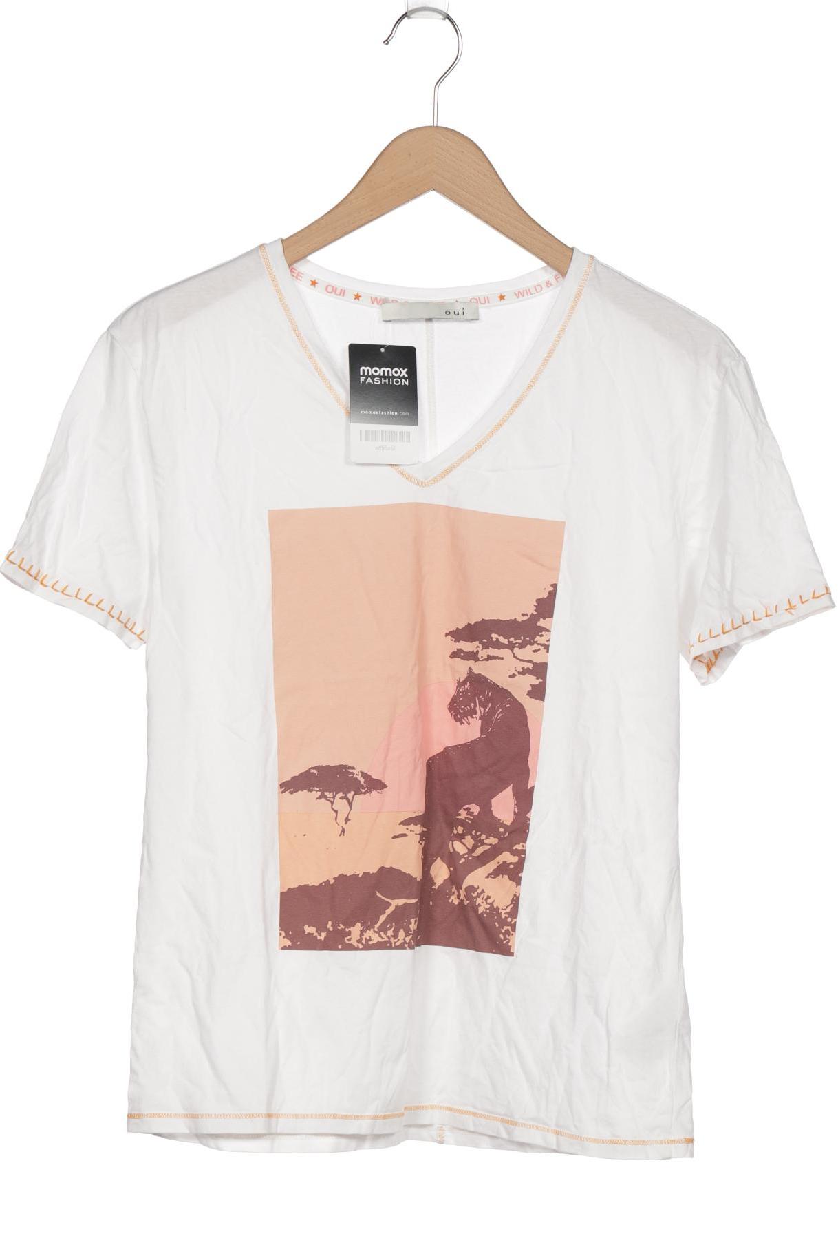 

Oui Damen T-Shirt, weiß, Gr. 38