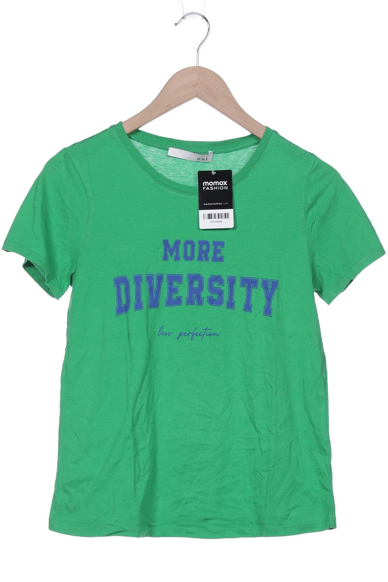 

Oui Damen T-Shirt, grün, Gr. 36