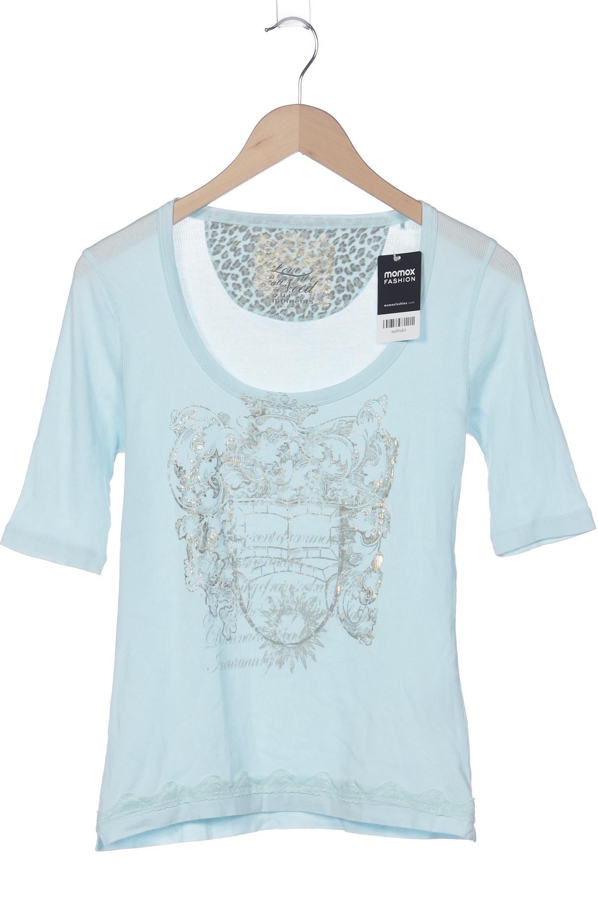 

Oui Damen T-Shirt, hellblau, Gr. 38