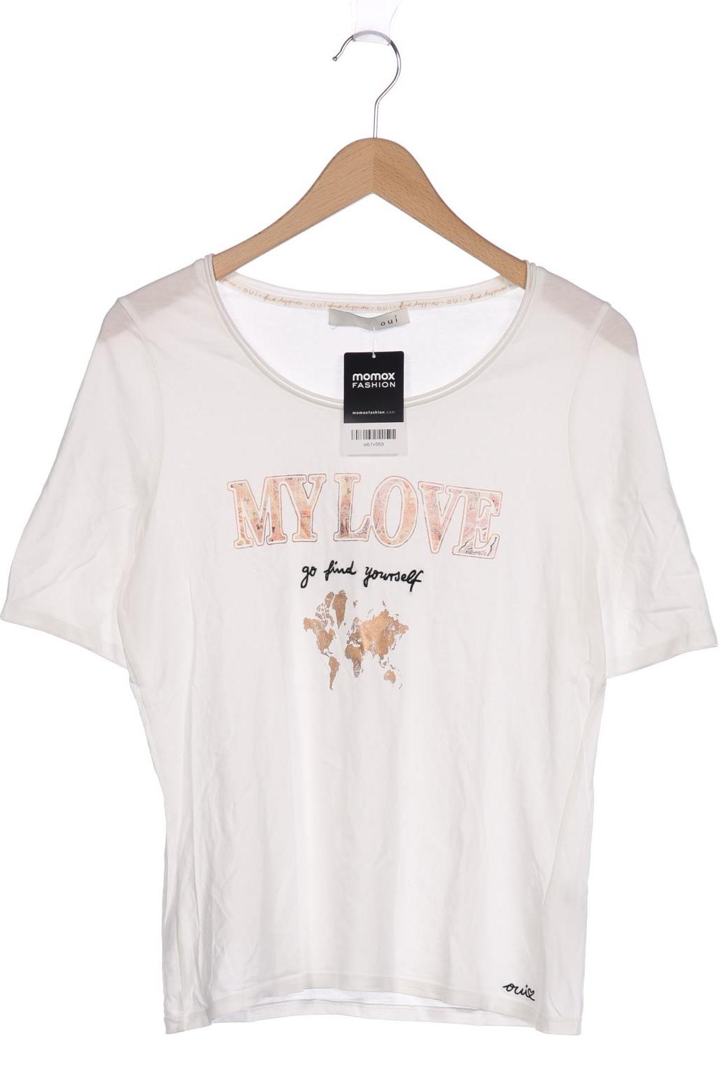 

Oui Damen T-Shirt, weiß, Gr. 40