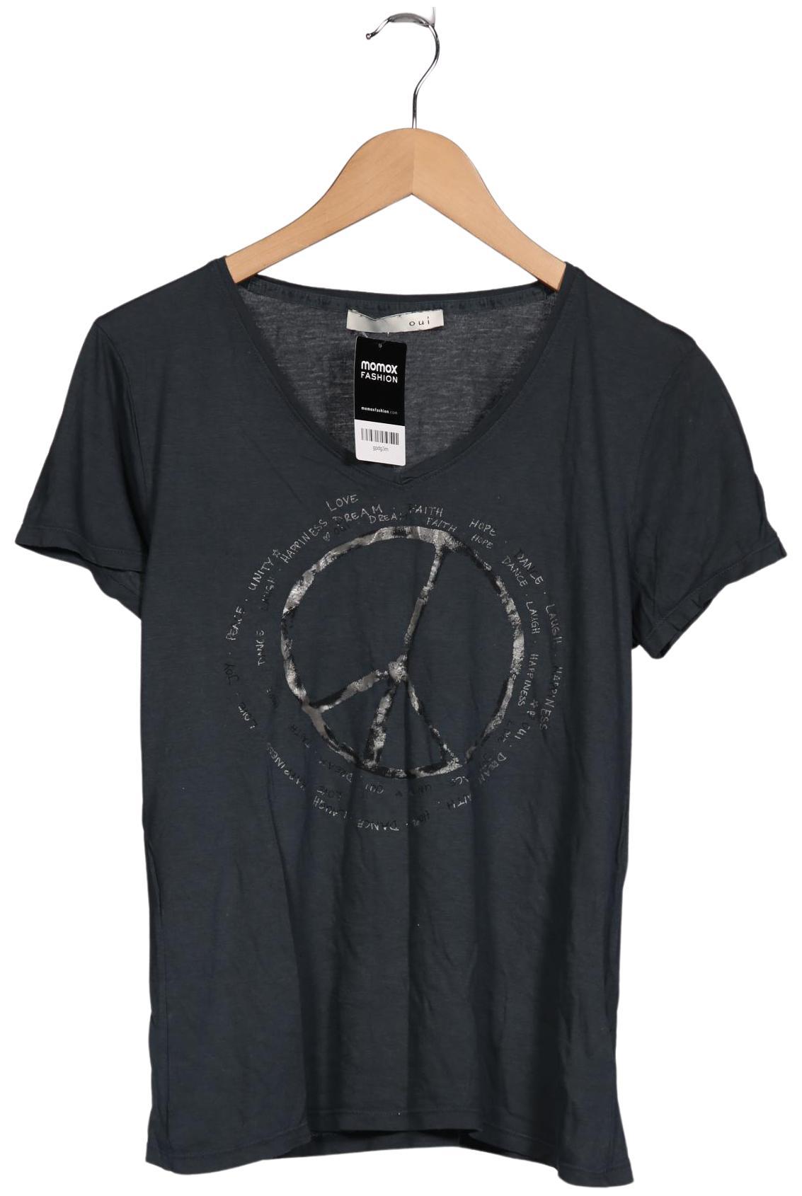 

Oui Damen T-Shirt, blau, Gr. 38