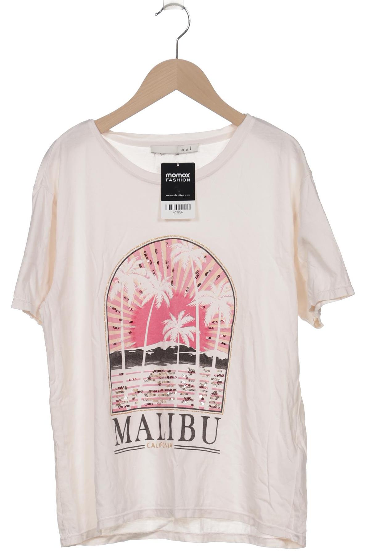

Oui Damen T-Shirt, cremeweiß, Gr. 36