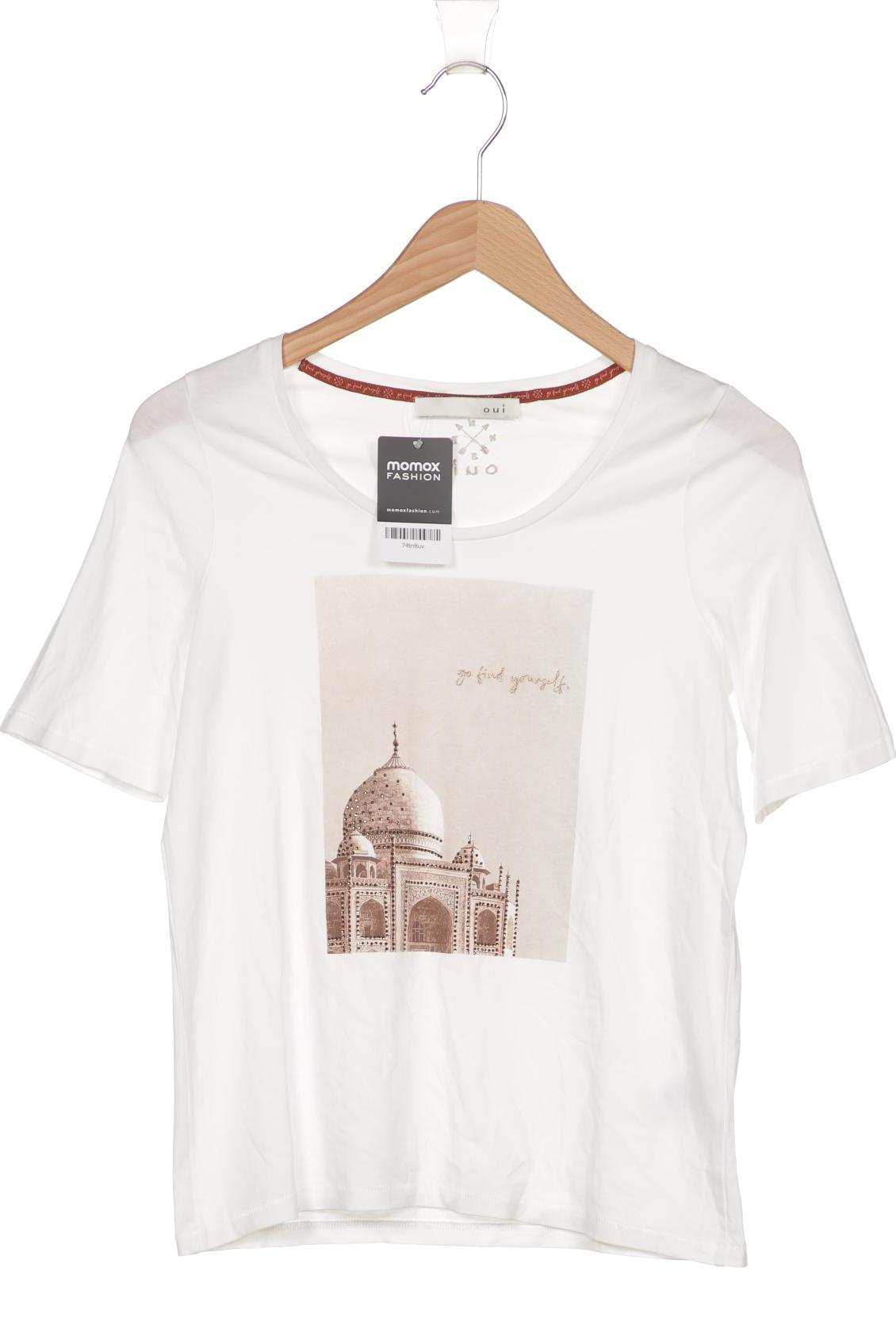 

Oui Damen T-Shirt, weiß, Gr. 34