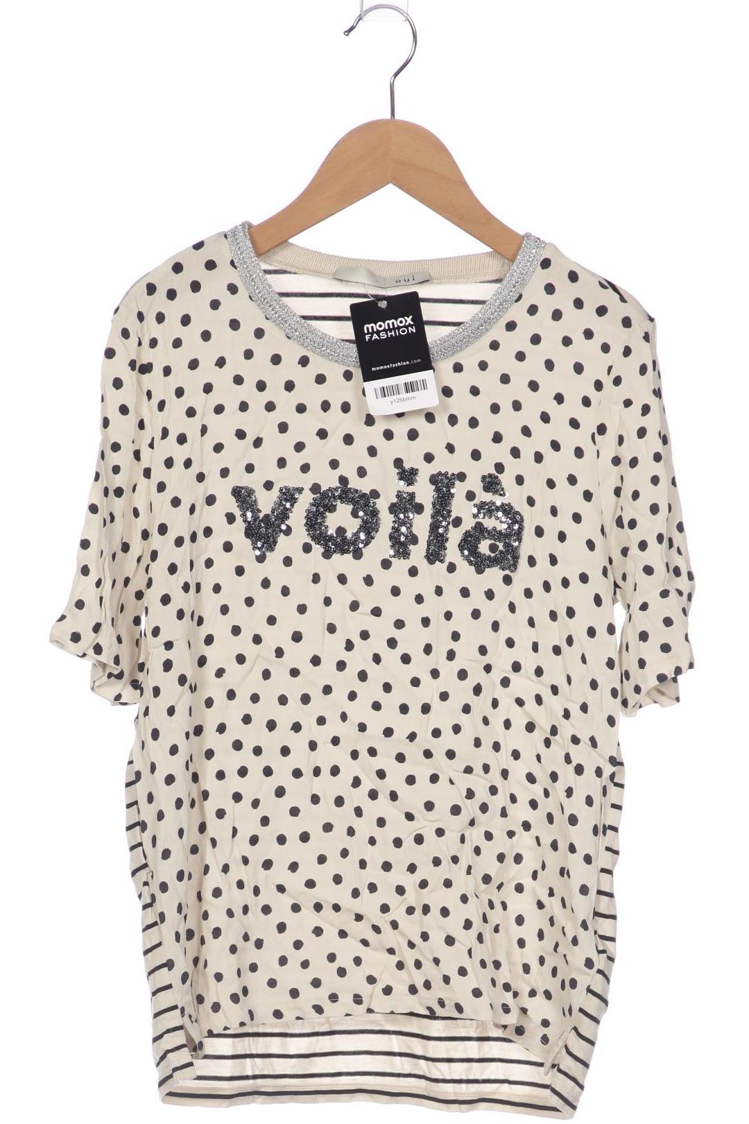 

Oui Damen T-Shirt, cremeweiß, Gr. 36
