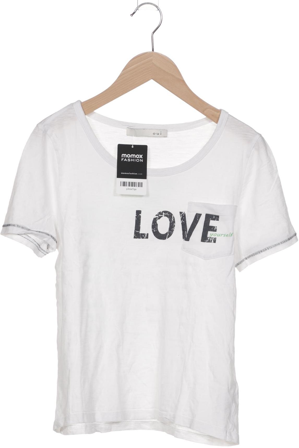 

Oui Damen T-Shirt, weiß, Gr. 34