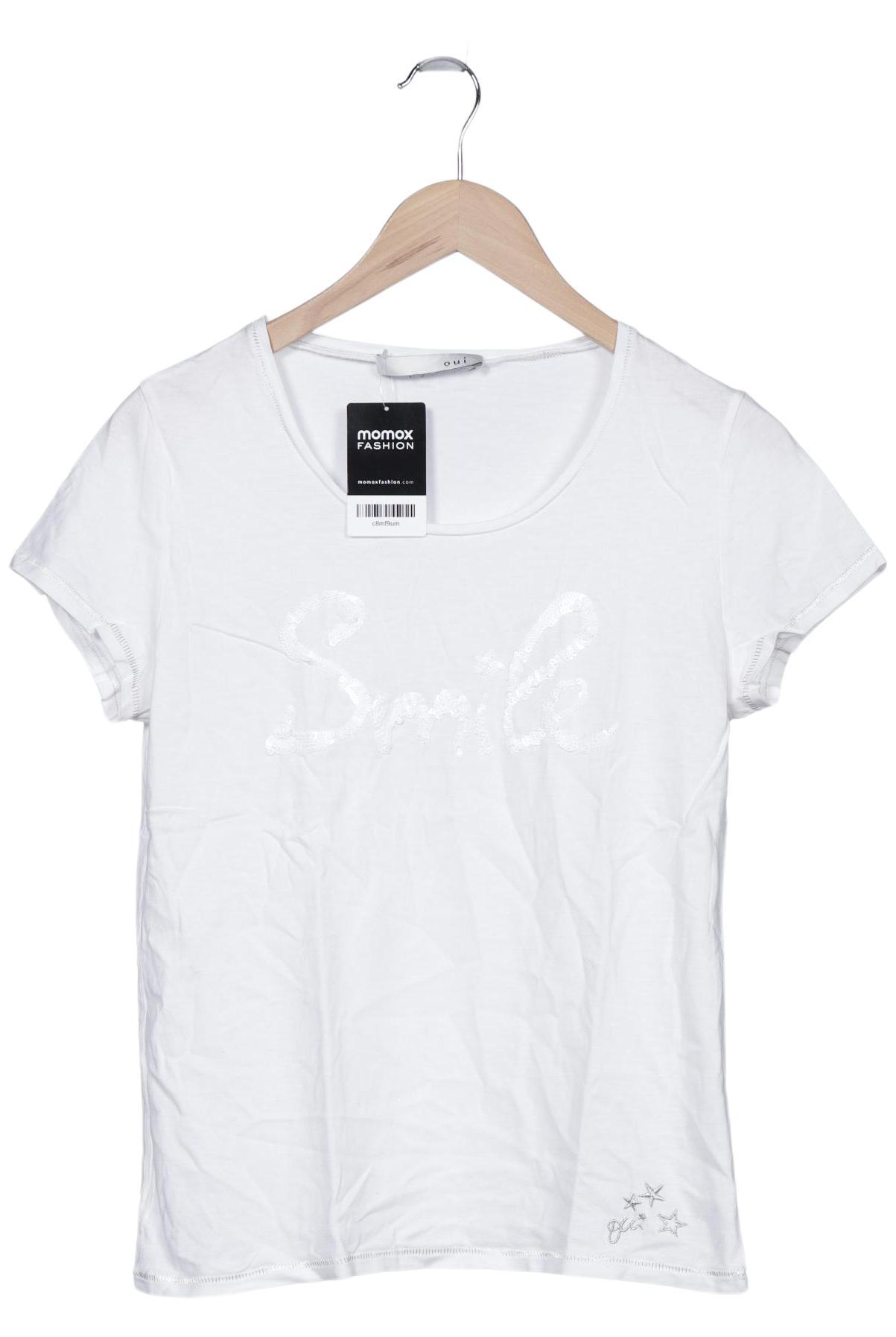 

Oui Damen T-Shirt, weiß, Gr. 36