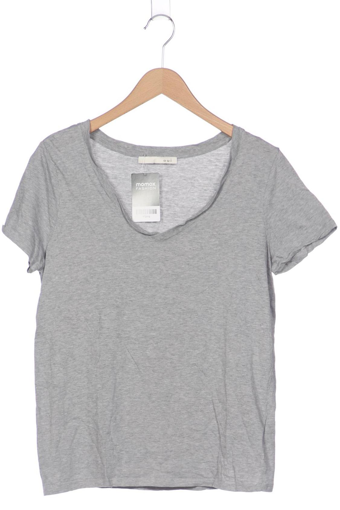 

Oui Damen T-Shirt, grau, Gr. 42