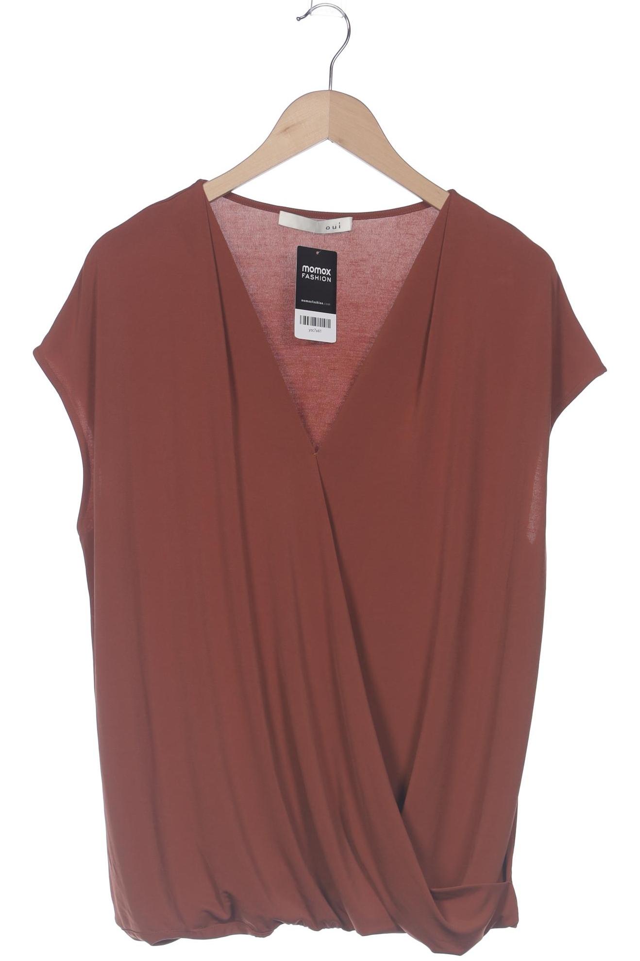 

Oui Damen T-Shirt, braun, Gr. 42
