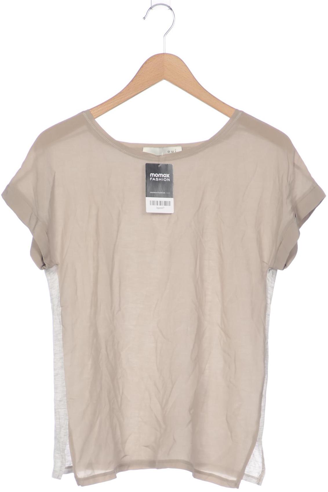 

Oui Damen T-Shirt, beige, Gr. 42