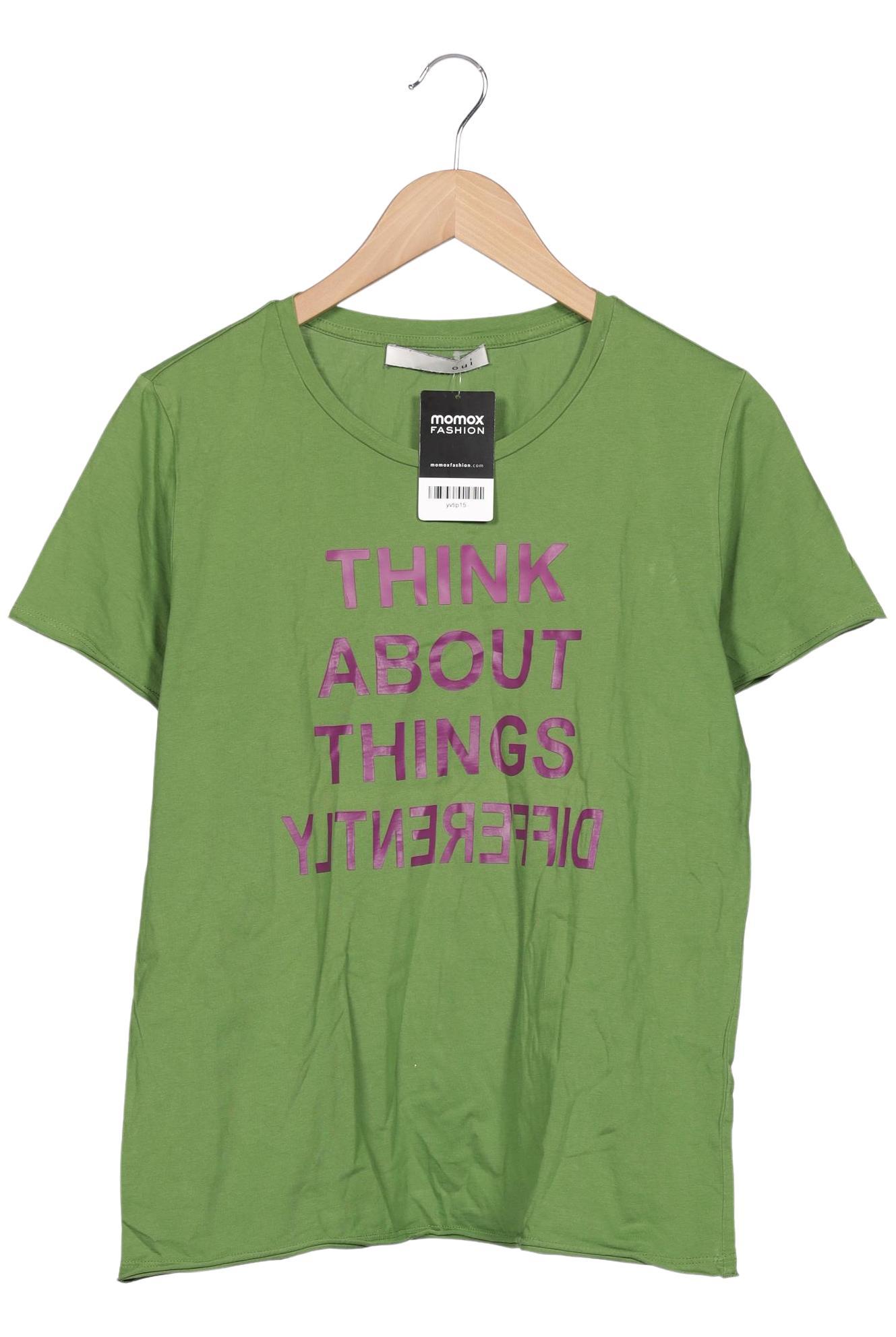

Oui Damen T-Shirt, grün, Gr. 42