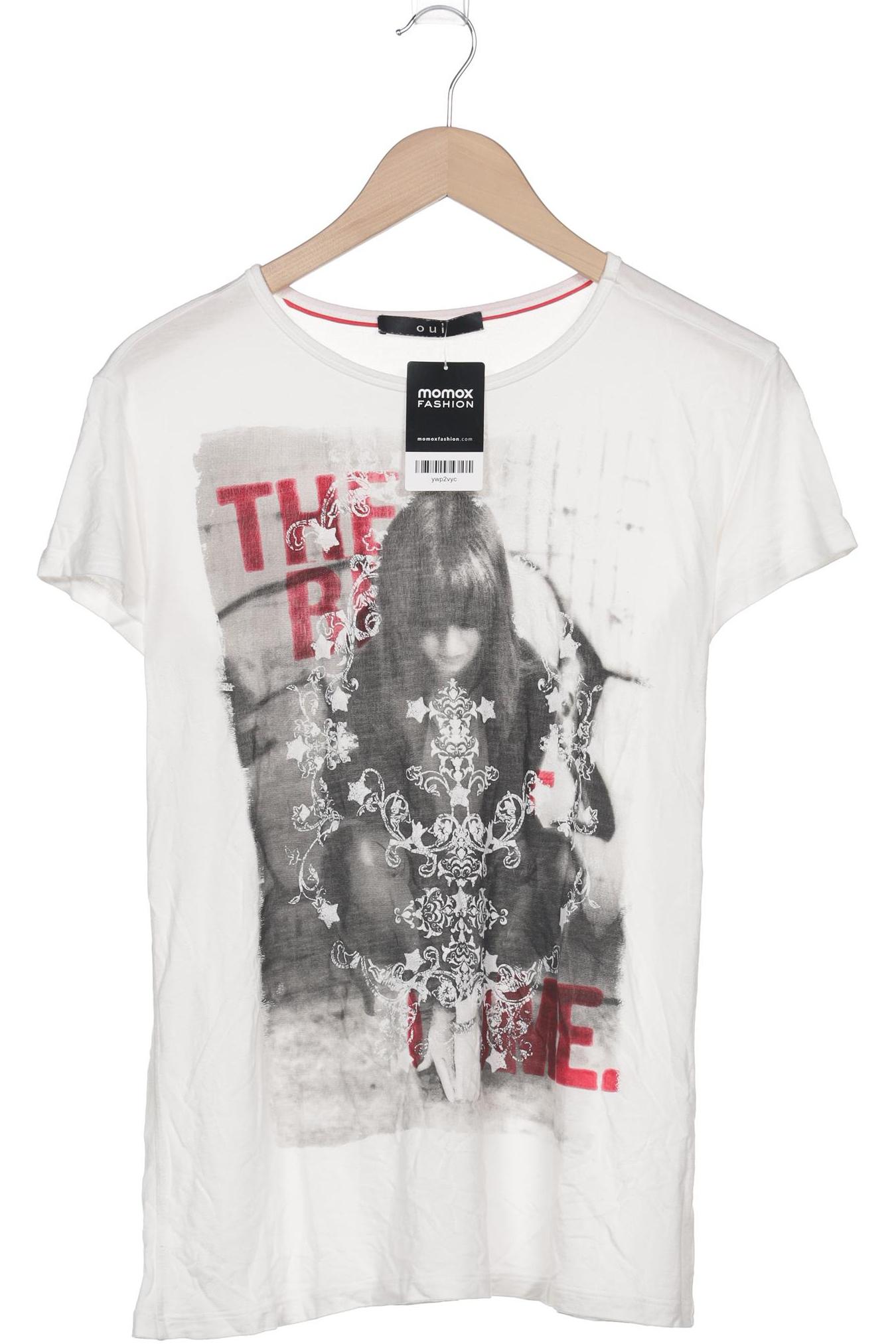 

Oui Damen T-Shirt, weiß, Gr. 40