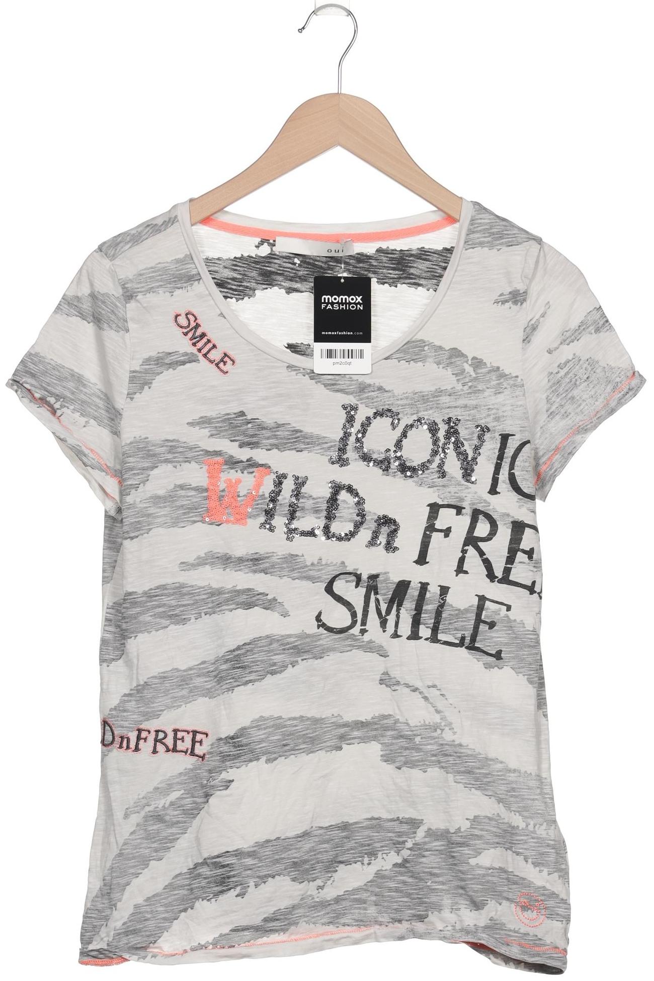 

Oui Damen T-Shirt, grau, Gr. 40