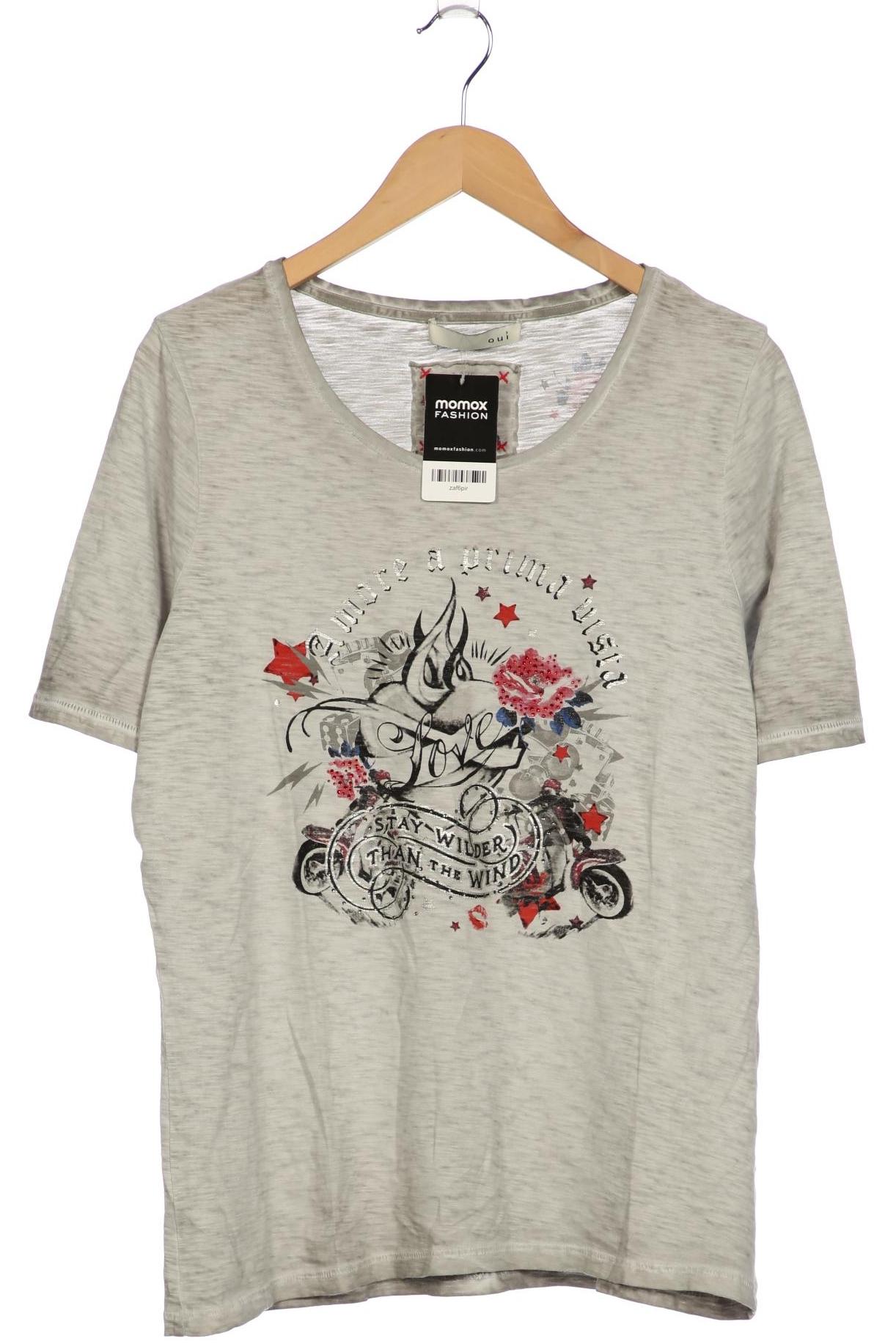

Oui Damen T-Shirt, grau, Gr. 44