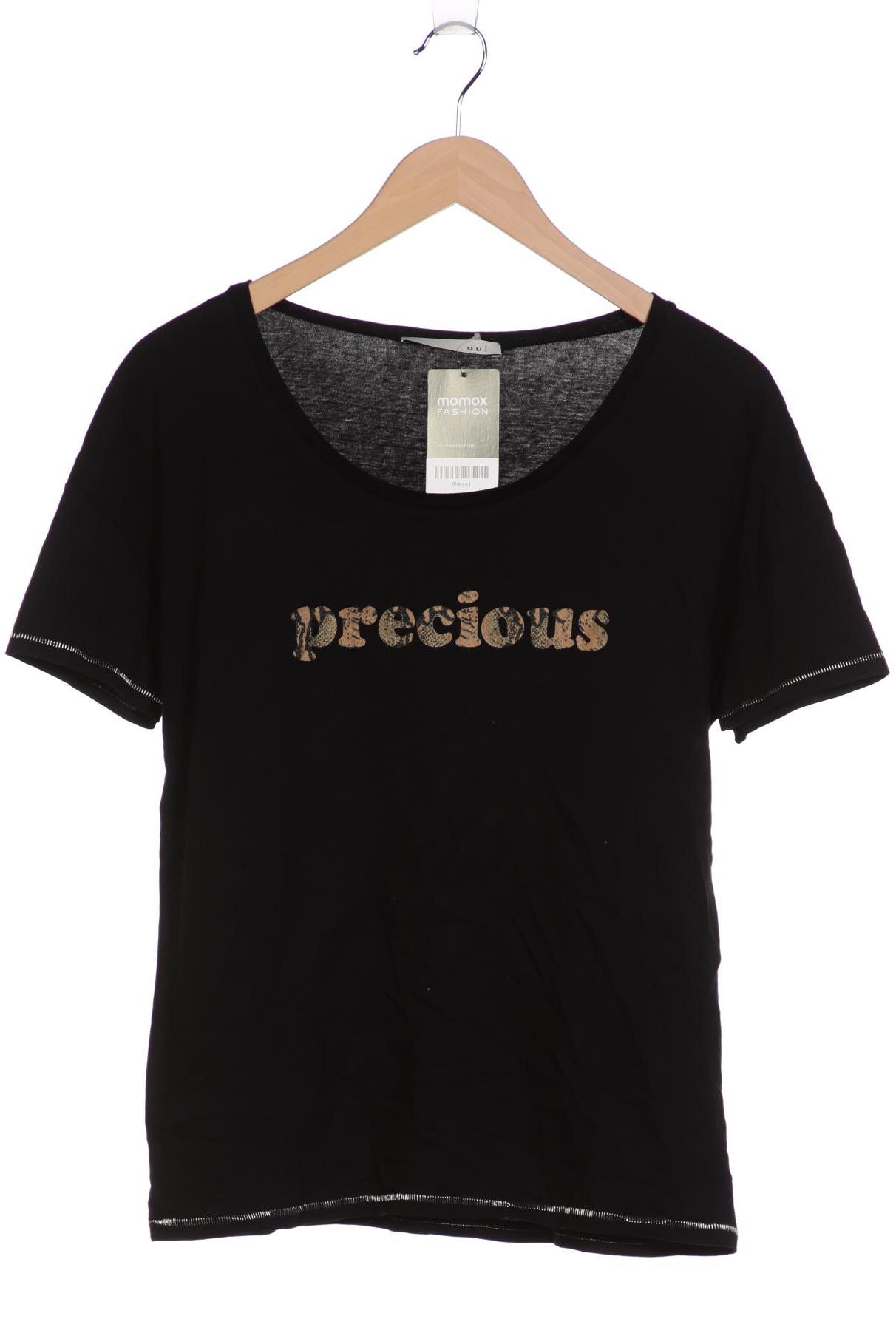 

Oui Damen T-Shirt, schwarz, Gr. 38