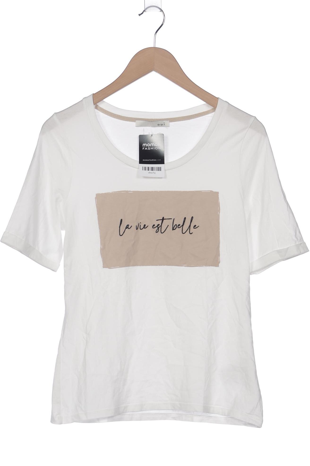 

Oui Damen T-Shirt, weiß, Gr. 40