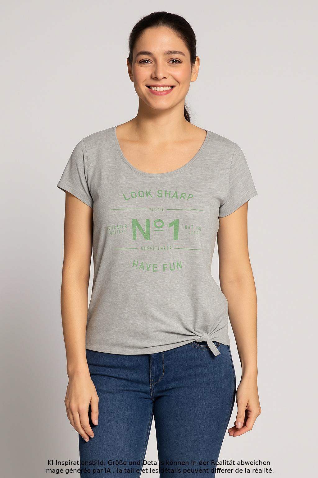 

Outfitters Nation Damen T-Shirt, grau, Gr. 36