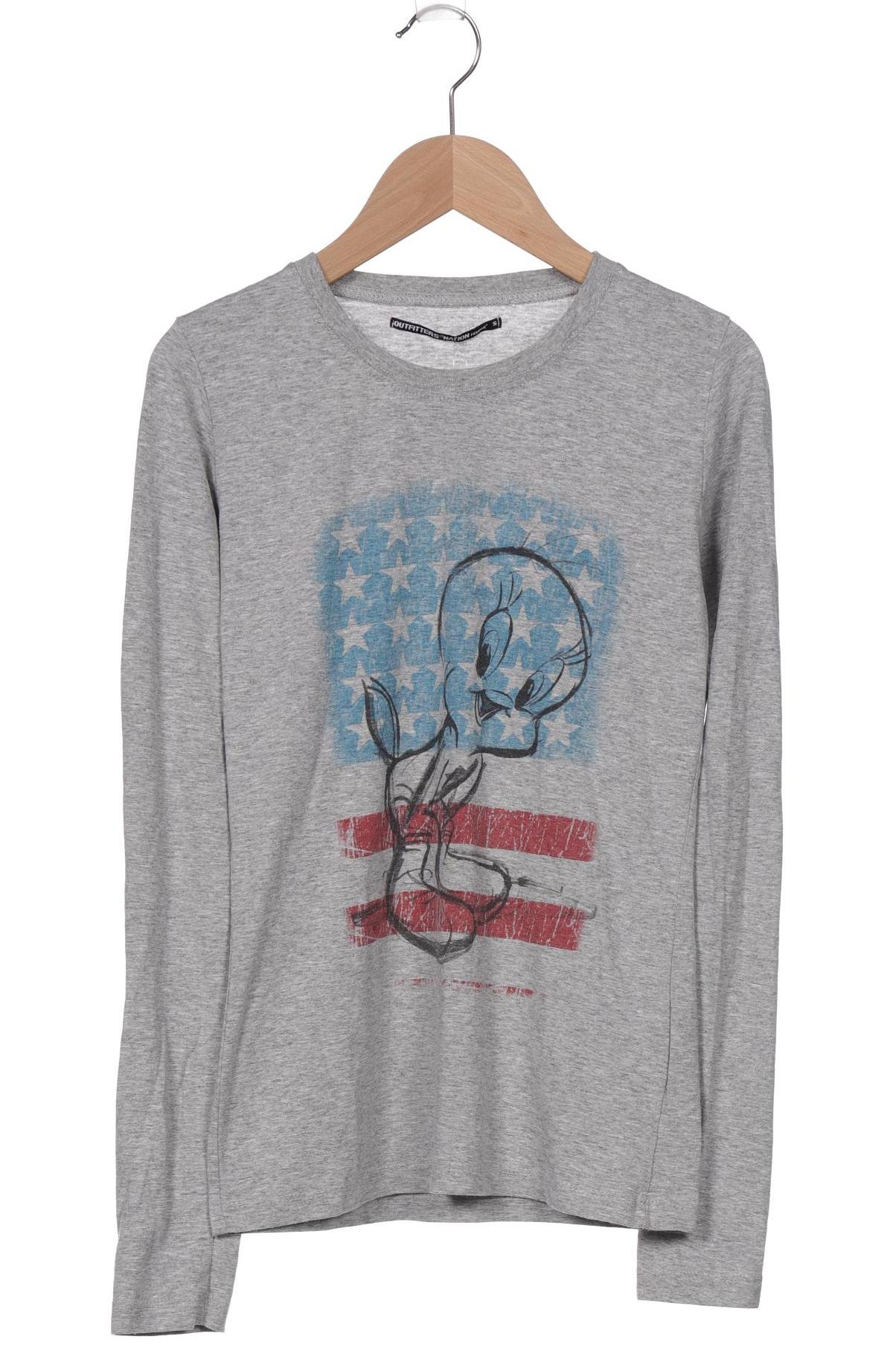 

OUTFITTERS NATION Damen Langarmshirt, grau