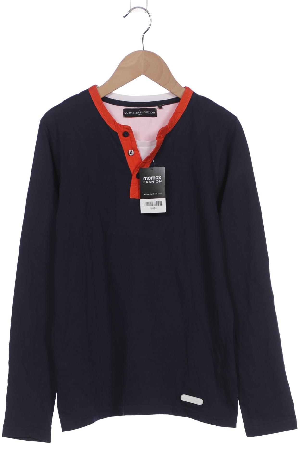 

Outfitters Nation Herren Langarmshirt, marineblau, Gr. 46