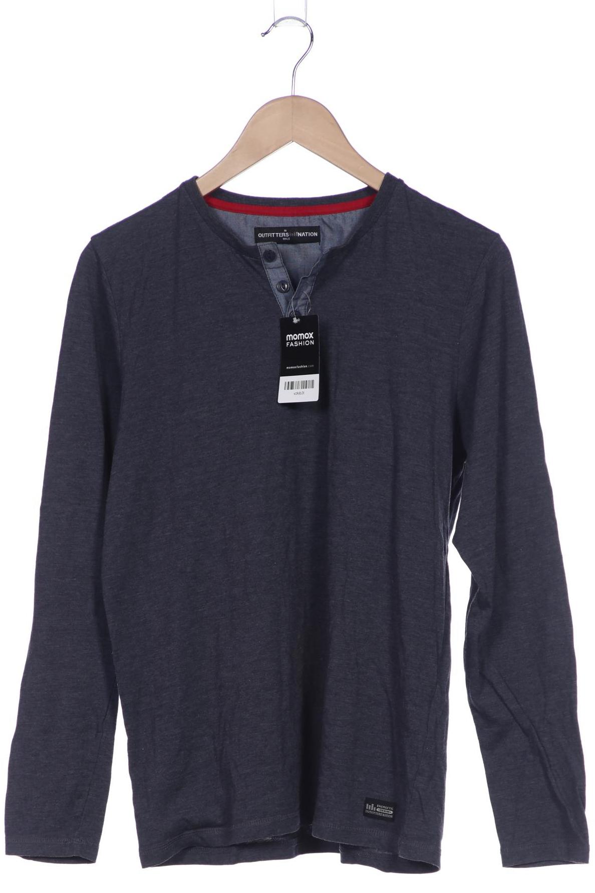 

Outfitters Nation Herren Langarmshirt, marineblau, Gr. 48