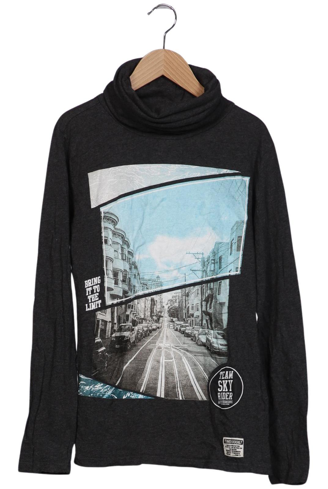 Thumbnail - Outfitters Nation Herren Langarmshirt, grau, Gr. 48