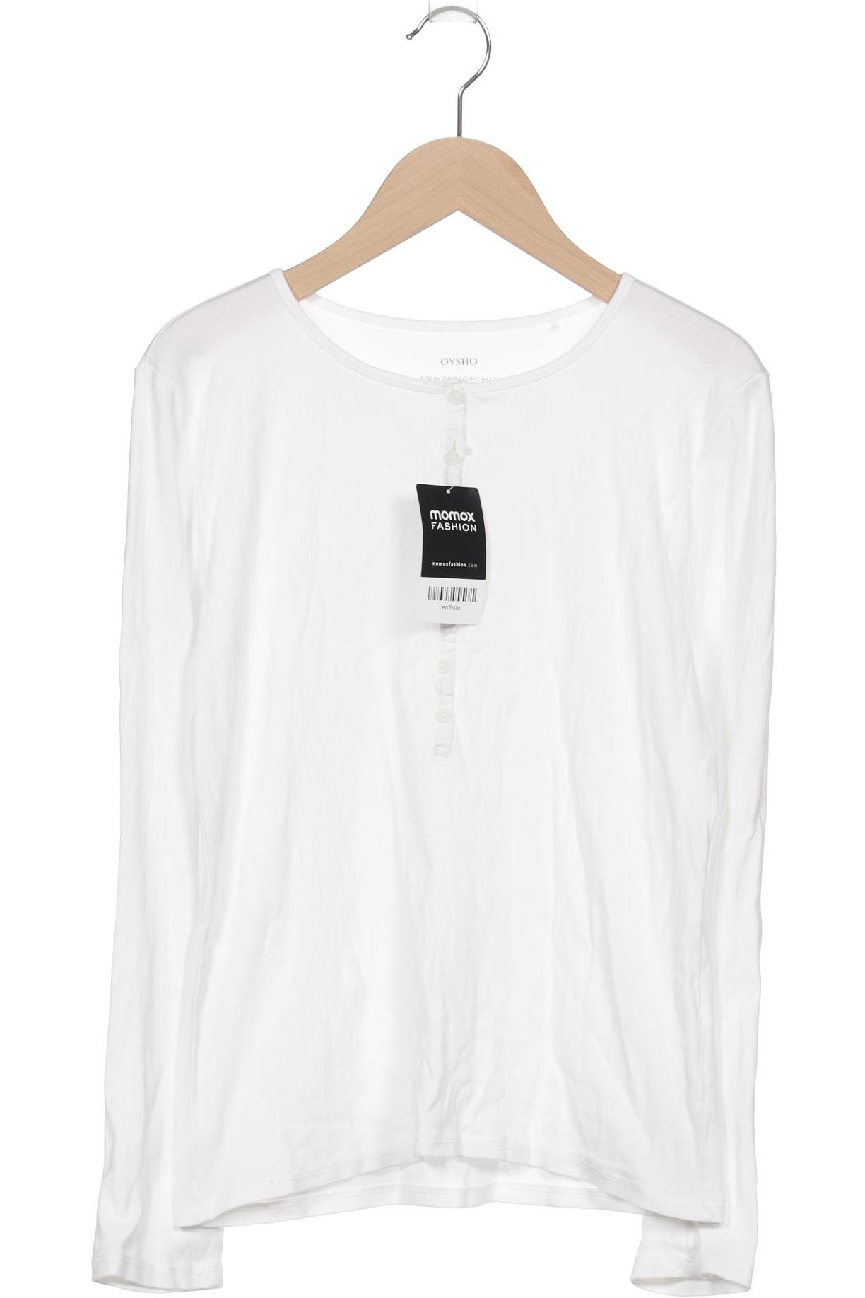 

Oysho Damen Langarmshirt, weiß, Gr. 38