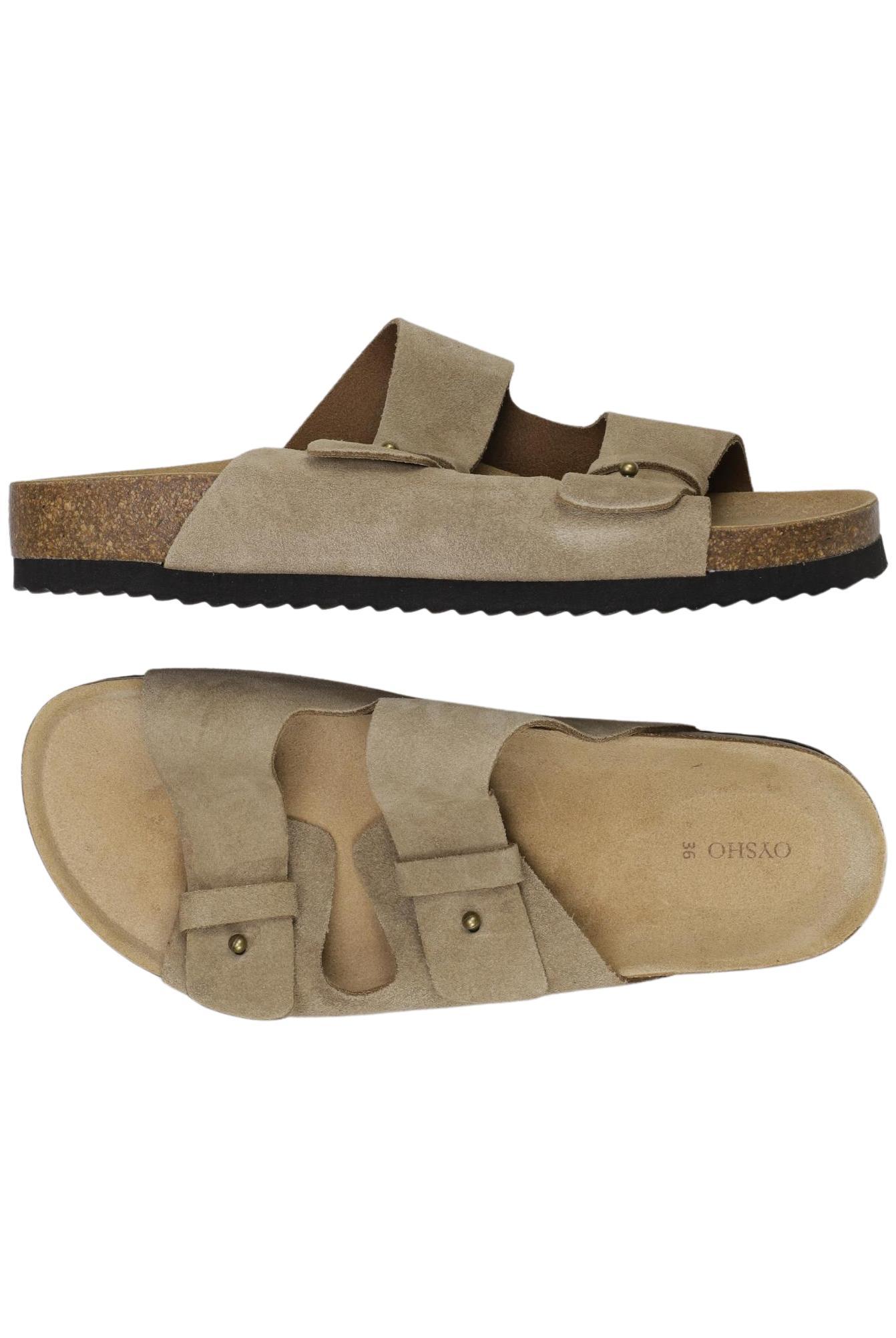 

Oysho Damen Sandale, beige, Gr. 36