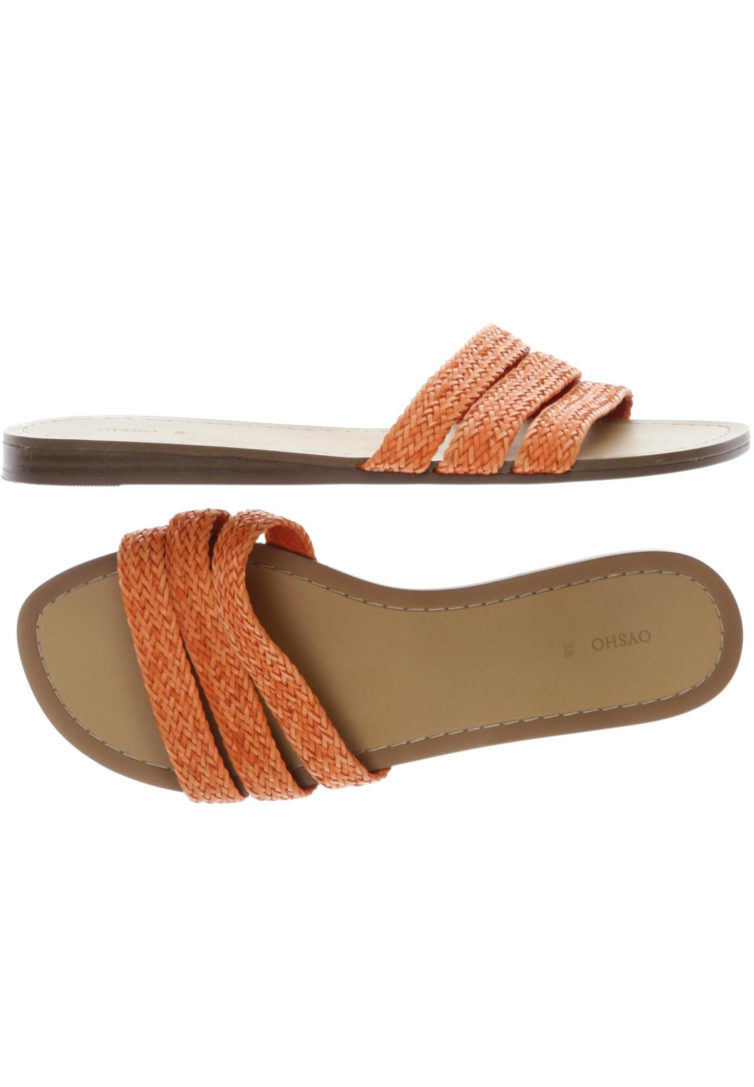 

Oysho Damen Sandale, orange, Gr. 38