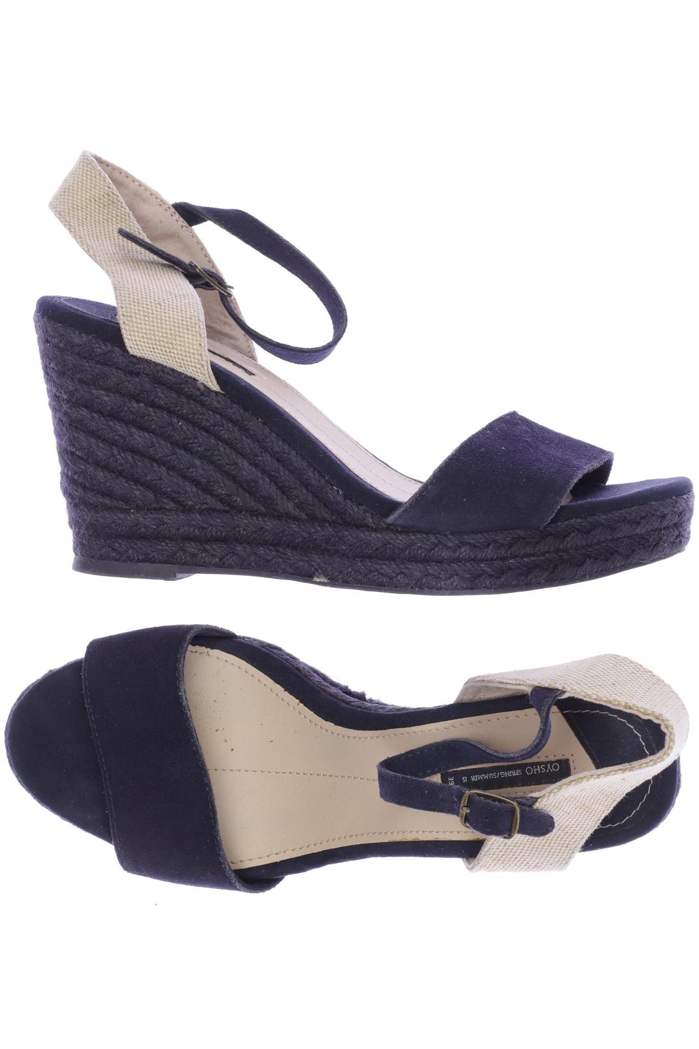 

Oysho Damen Sandale, marineblau, Gr. 39