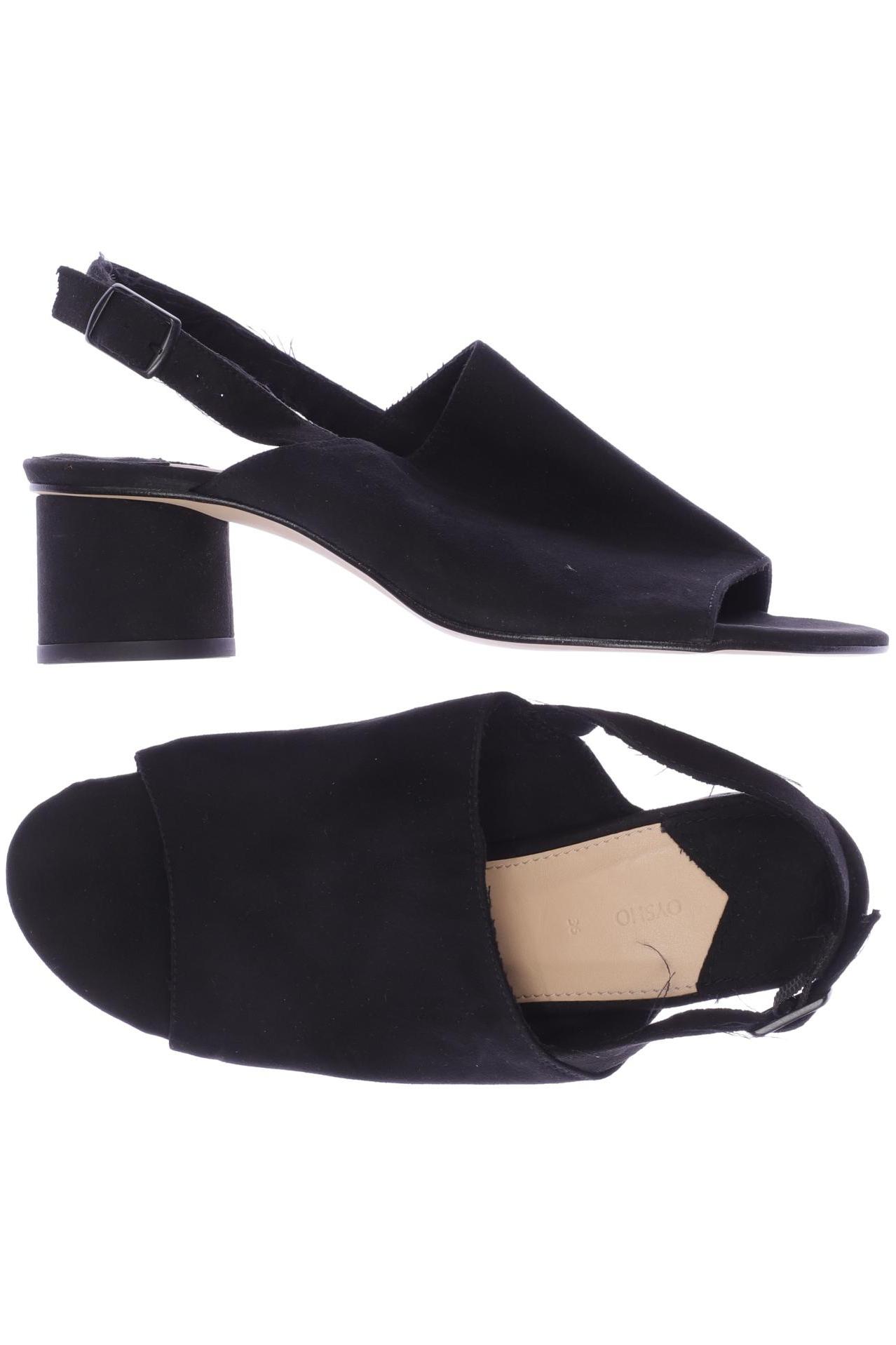 

Oysho Damen Sandale, schwarz, Gr. 36