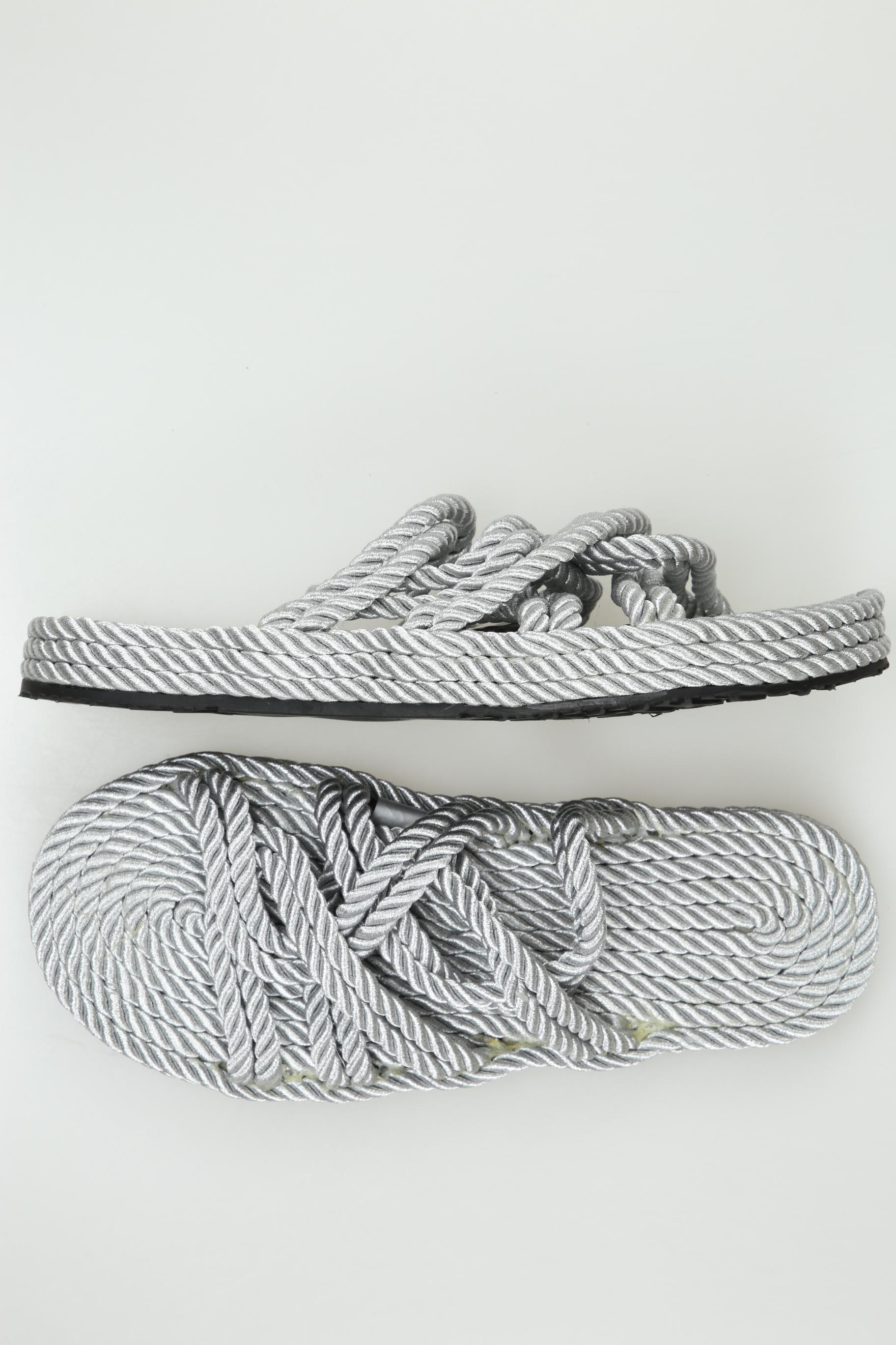 

Oysho Damen Sandale, grau, Gr. 40