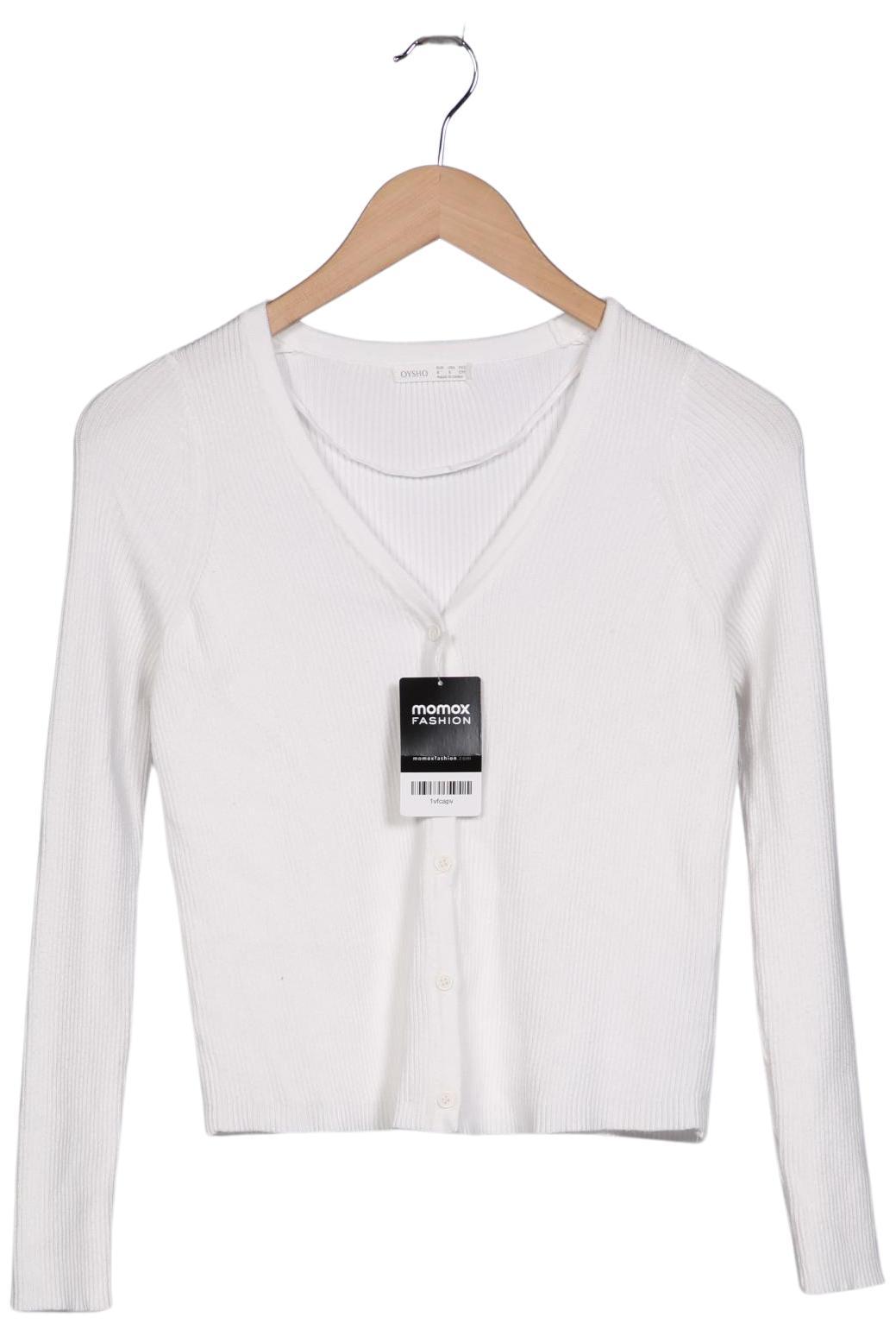 

Oysho Damen Strickjacke, weiß, Gr. 36