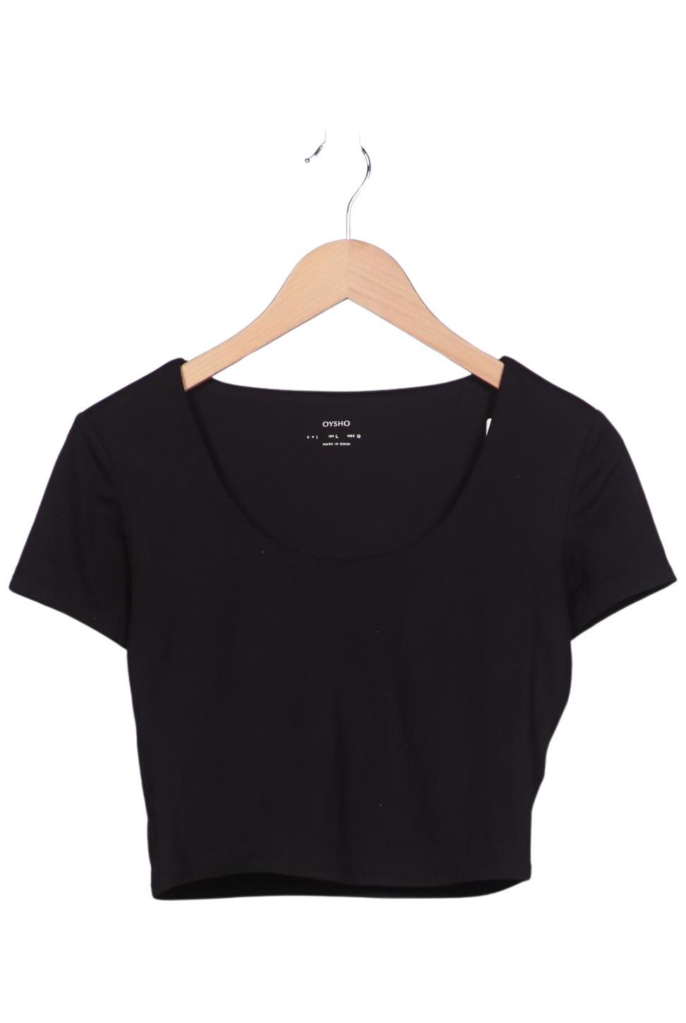 

Oysho Damen T-Shirt, schwarz, Gr. 42