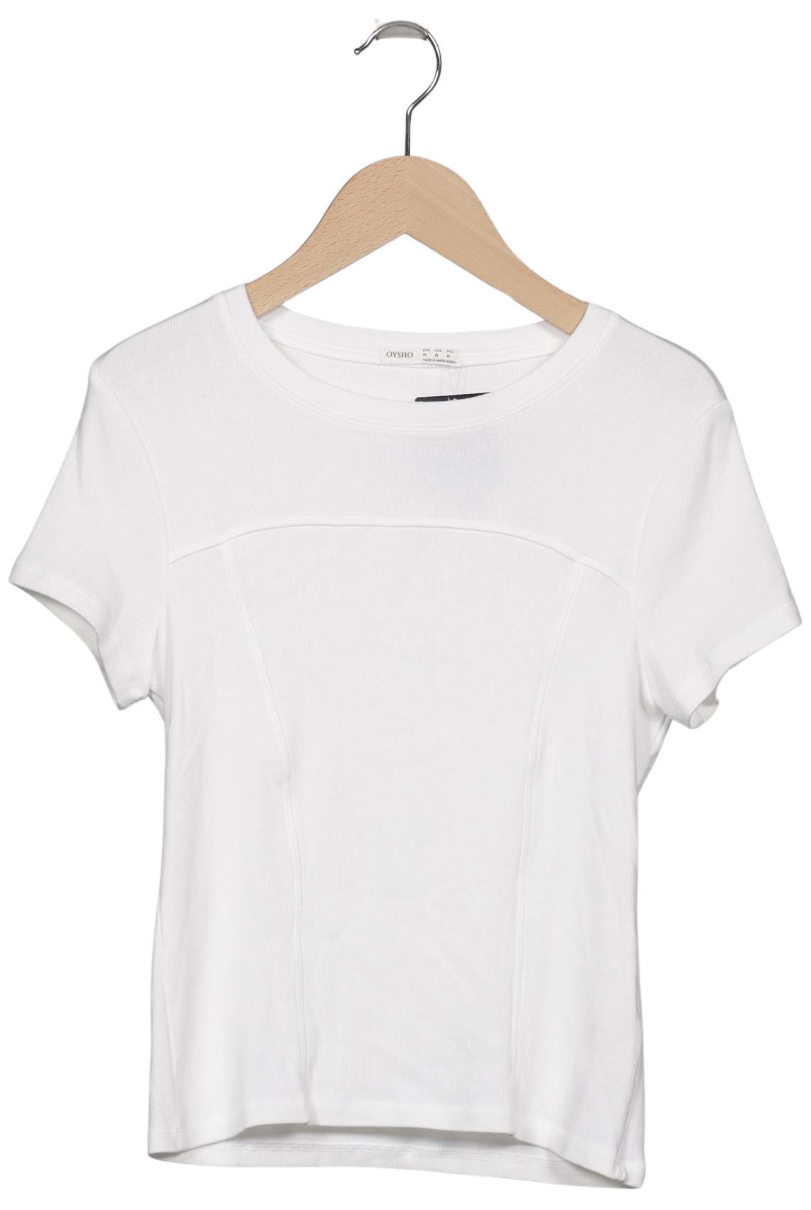 

Oysho Damen T-Shirt, weiß, Gr. 38